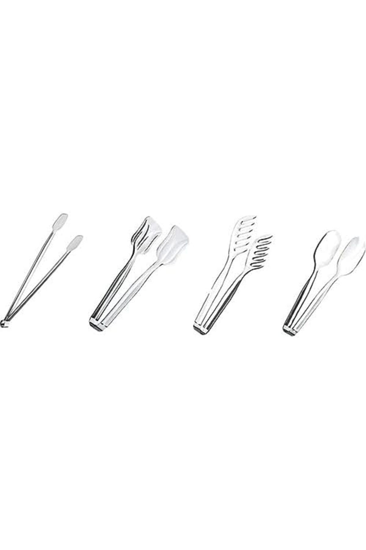 STOREMAX-Jvnnastore Metal Tongs Set of 4 Trendyfr 646268 2