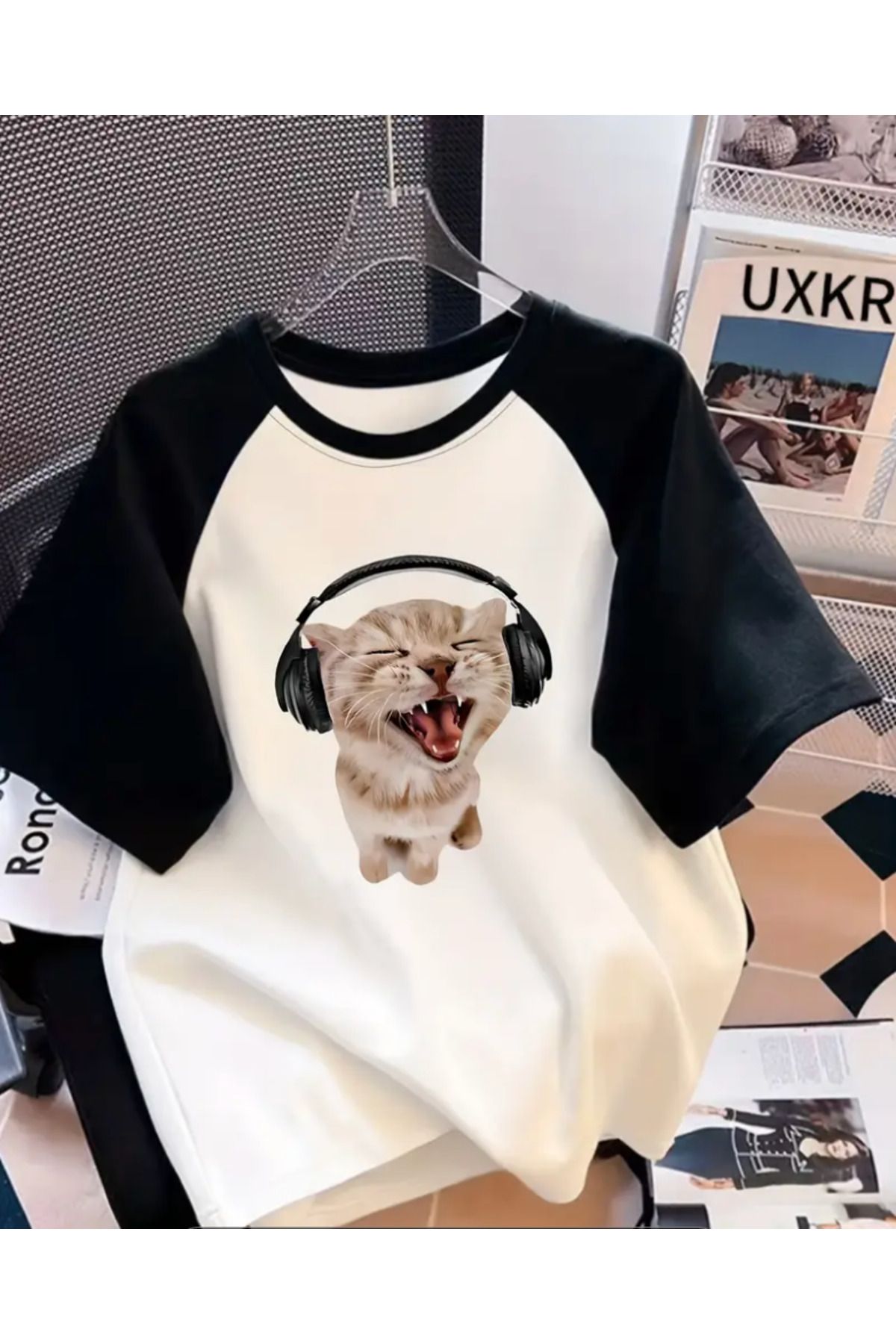 Minga London Y2K Tarzı Raglan Kollu Tişört
