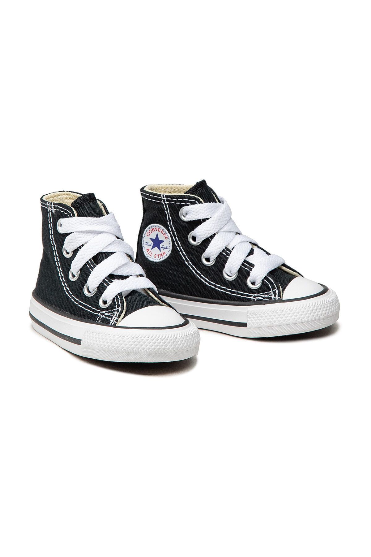 converse-Chuck Taylor All Star High - Pantofi negri casual pentru bebeluși 7J231C 4