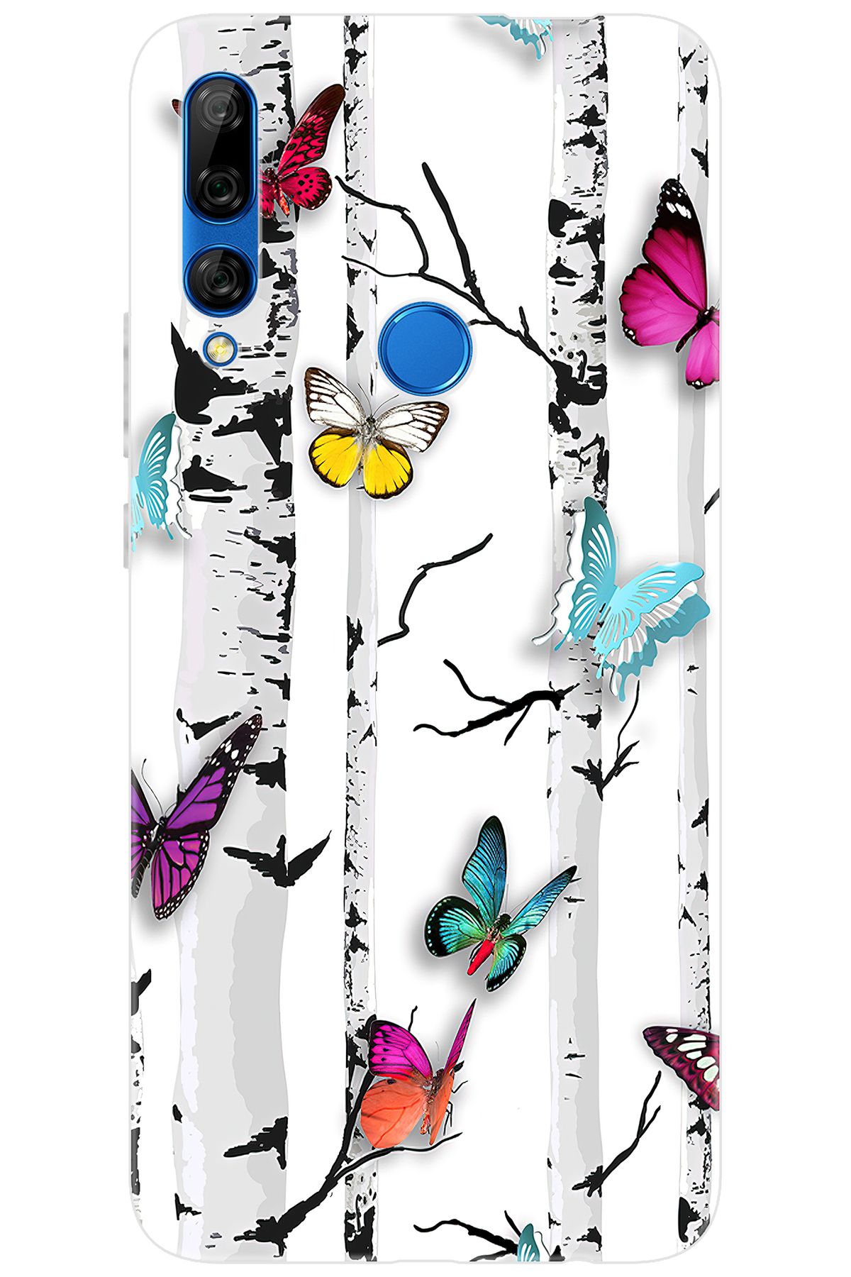 Ceppare Huawei Y9 Prime 2019 (STK-L21) Uyumlu Kılıf Desen Baskı Silikon Kelebekler STK:149 CP-8orOFZp