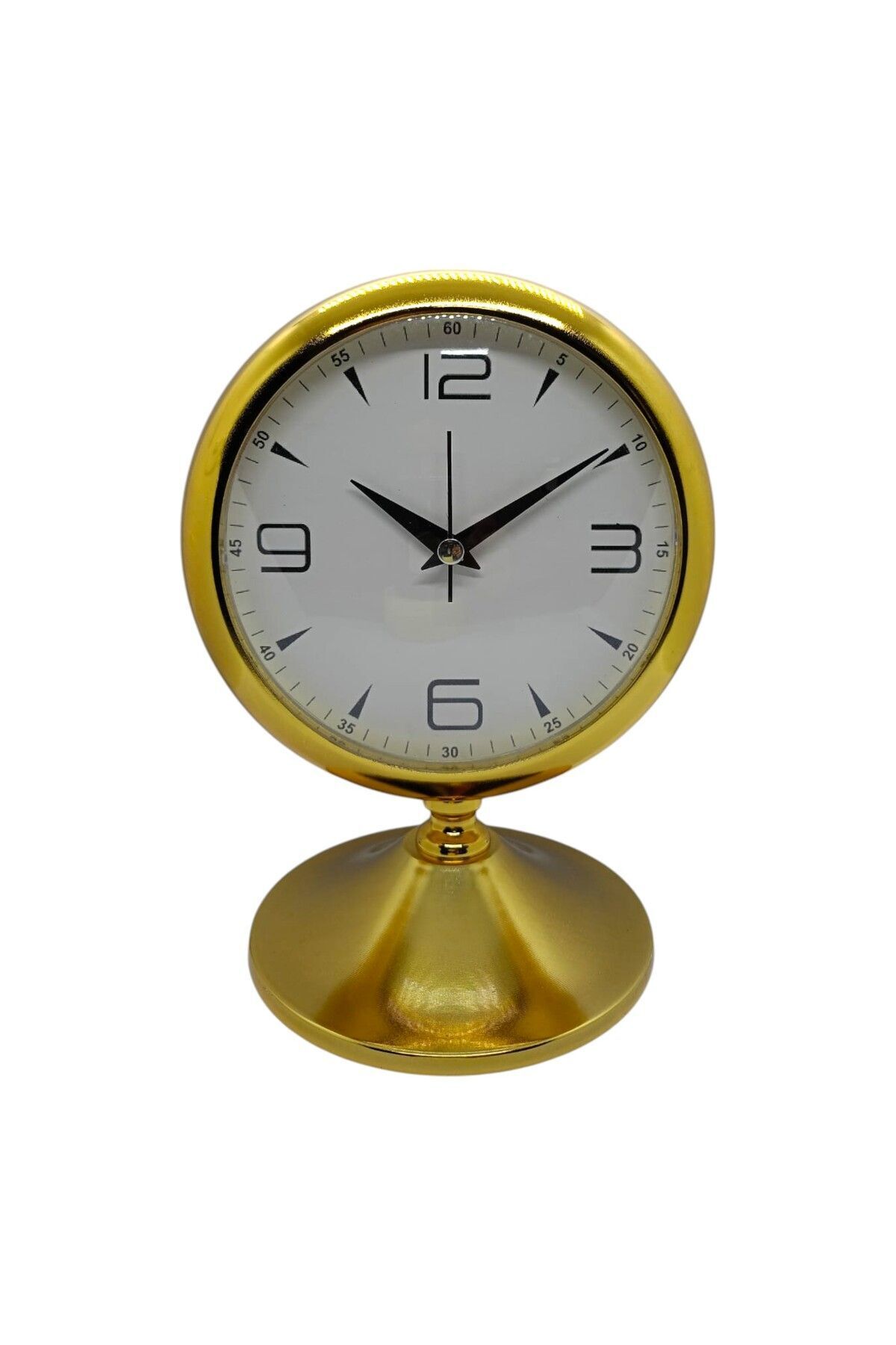 AİB STORE 23x17 Cm Gold Metal Masa Saati