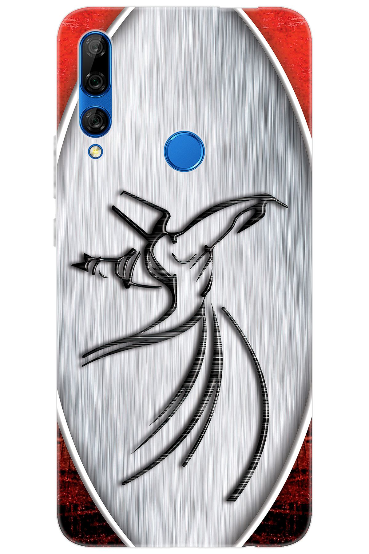 Ceppare Huawei Y9 Prime 2019 (STK-L21) Uyumlu Kılıf Desenli Silikon Semazen Tasarım STK:443 CP-lp1Rv6g