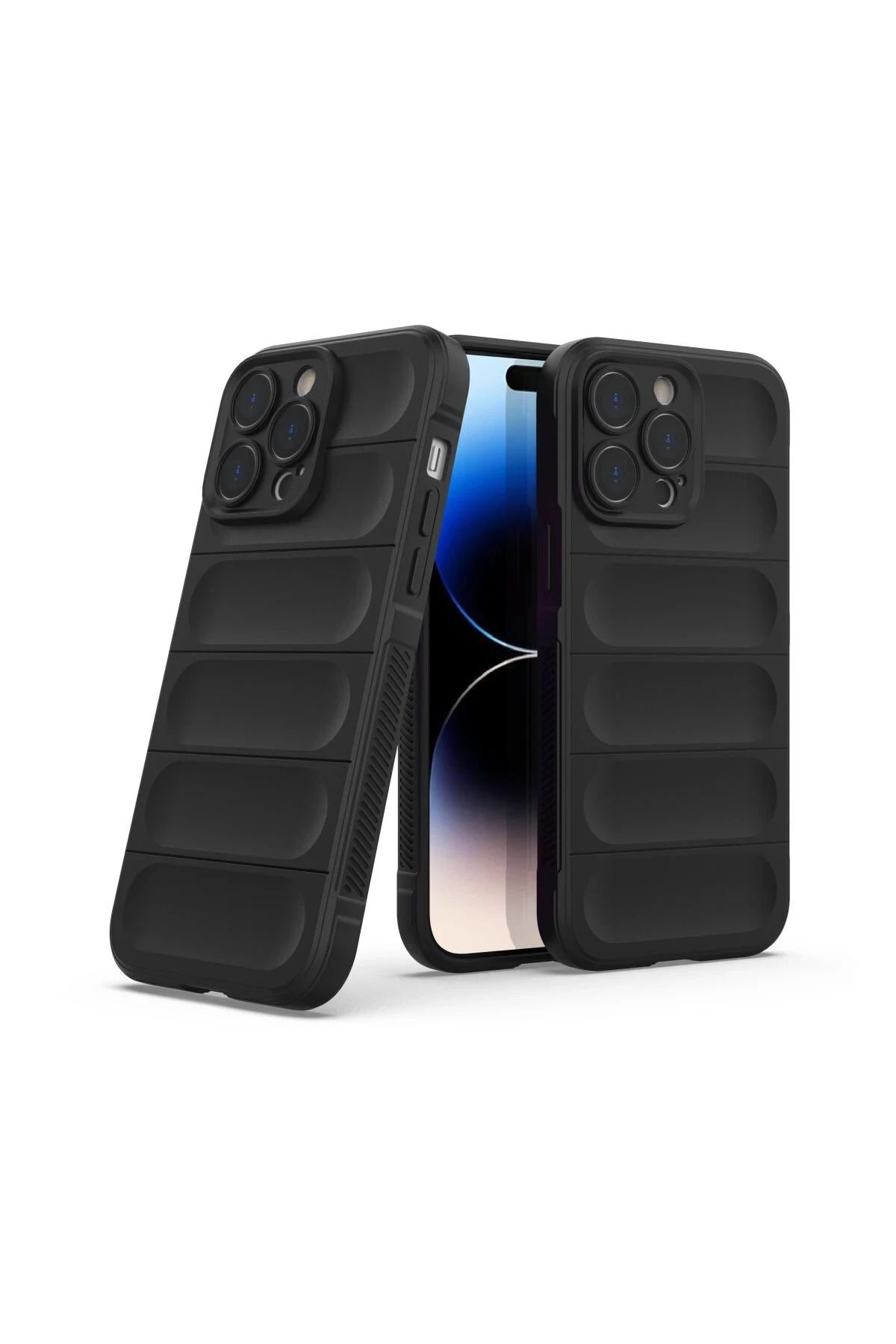 NewFace iPhone 14 Pro Max Uyumlu Kılıf Optimum Silikon - Siyah JOJUA