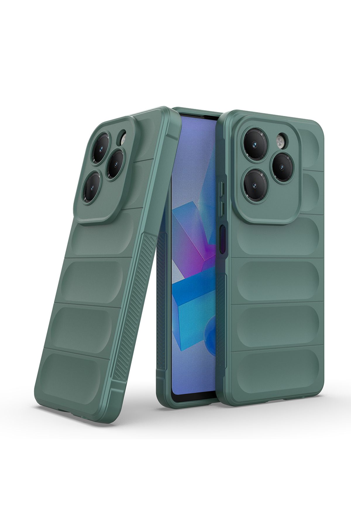 Rivor İnfinix Hot 40 & Hot 40 Pro Kılıf Kamera Korumalı Parmak İzi Bırakmaz İçi Kadife Sıvı Silikon Kapak