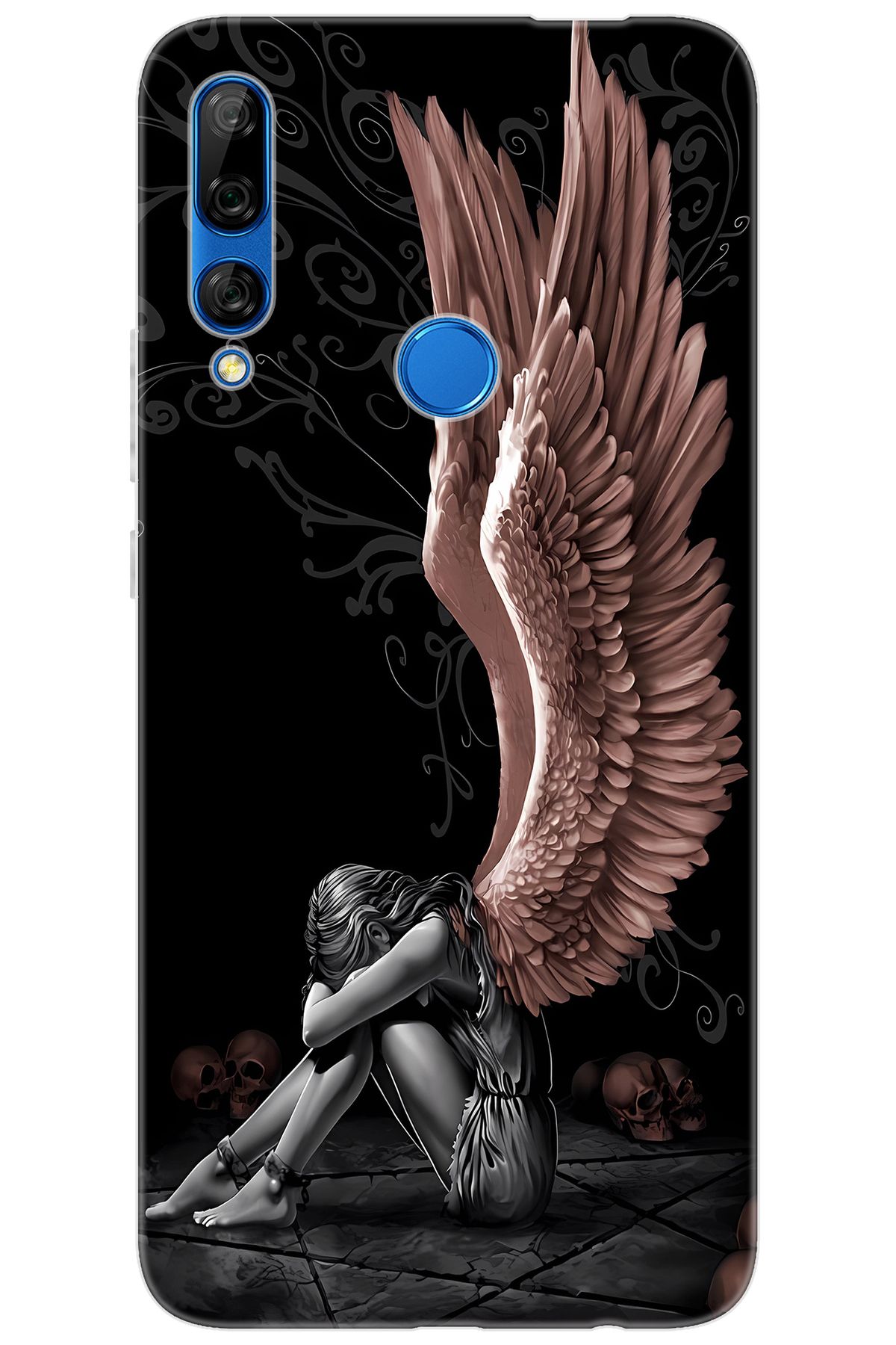 Ceppare Huawei Y9 Prime 2019 (STK-L21) Uyumlu Kılıf Desenli Silikon Enslaved Angel STK:654 CP-fkH6vRJ