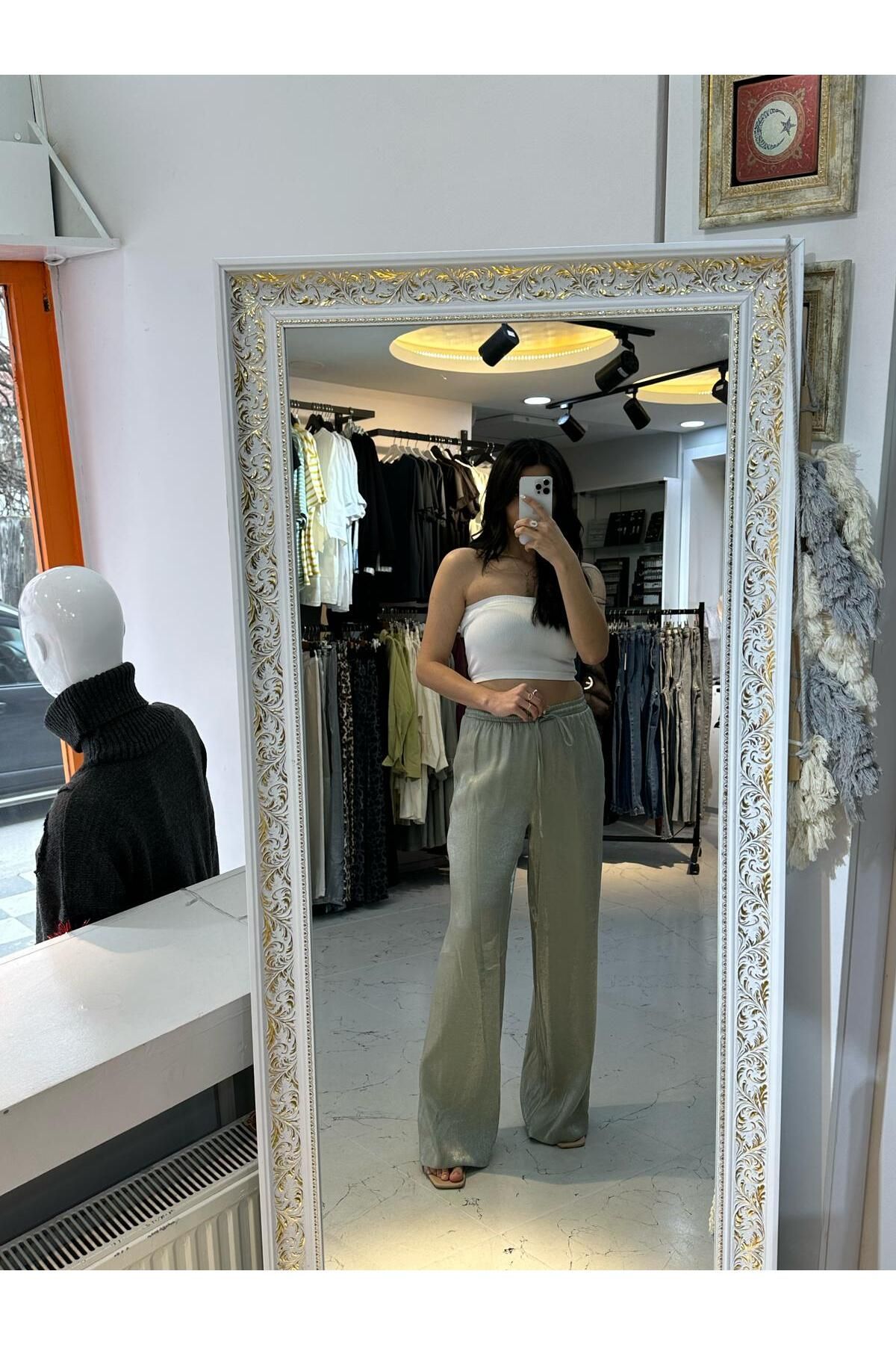 MİEL LORE BOUTIQUE ÇAĞLA YEŞİLİ PANTOLON