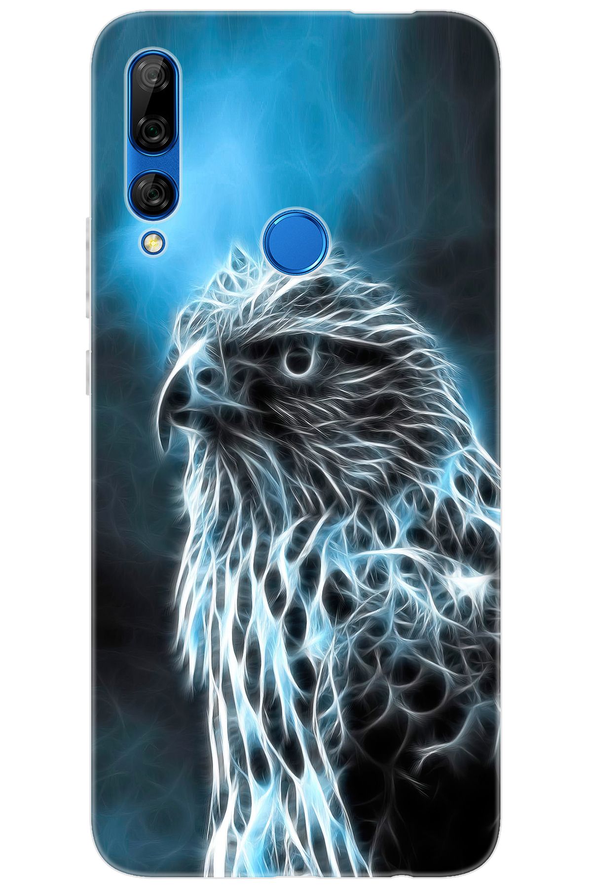 Ceppare Huawei Y9 Prime 2019 (STK-L21) Uyumlu Kılıf Desen Baskı Silikon Şahin STK:196 CP-CeblpnU