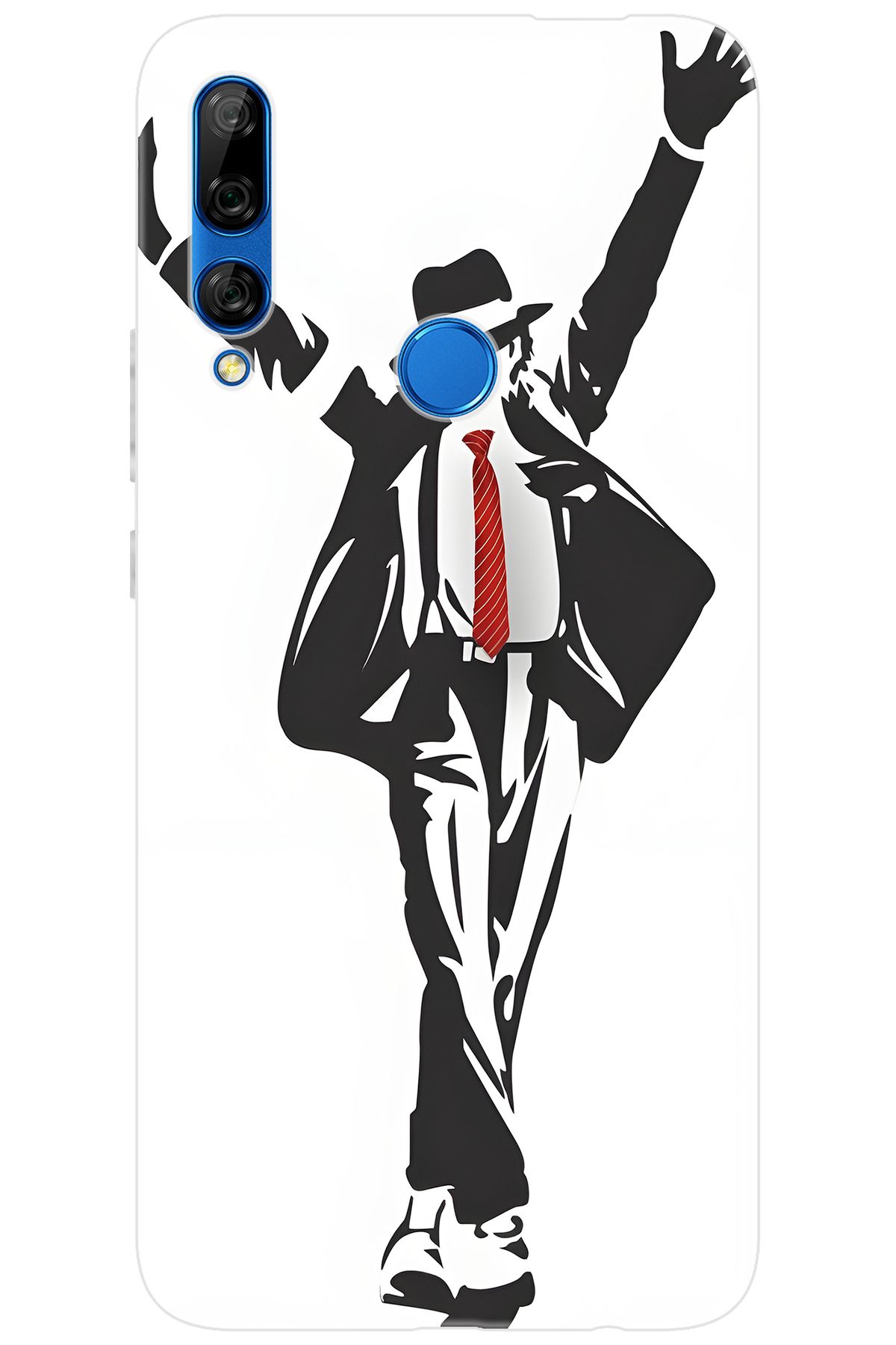 Ceppare Huawei Y9 Prime 2019 (STK-L21) Uyumlu Kılıf Desenli Silikon Michael Jackson STK:705 CP-5k6hfnU