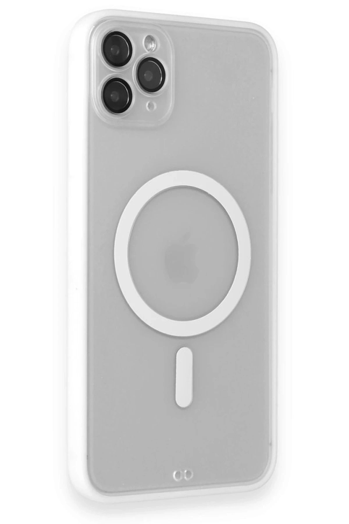 NewFace iPhone 11 Pro Max Kılıf Grand Magneticsafe Kapak - Beyaz JOJUA