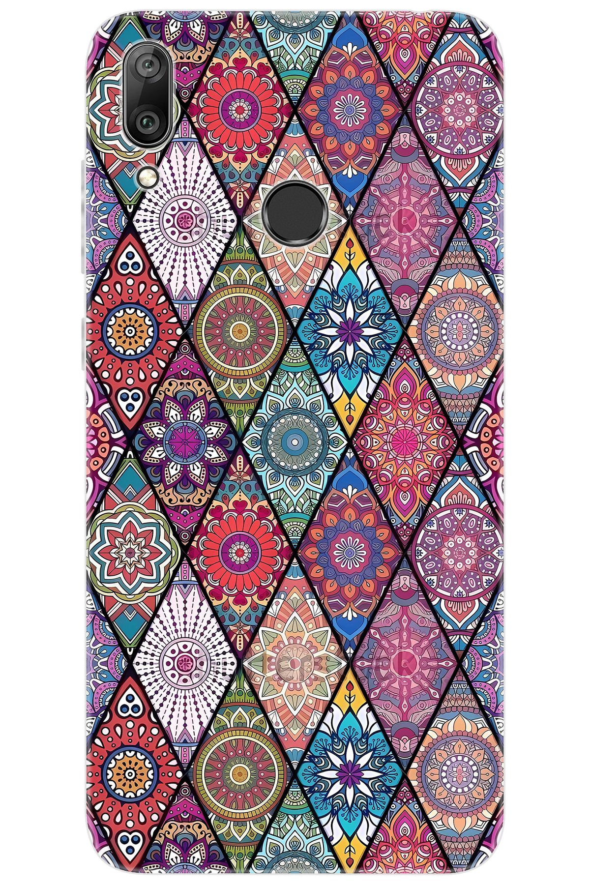 Ceppare Huawei Y7 Prime 2019 (DUB-LX3) Uyumlu Kılıf Desen Baskı Silikon Kilim Tasarım STK:660 CP-CimYnum