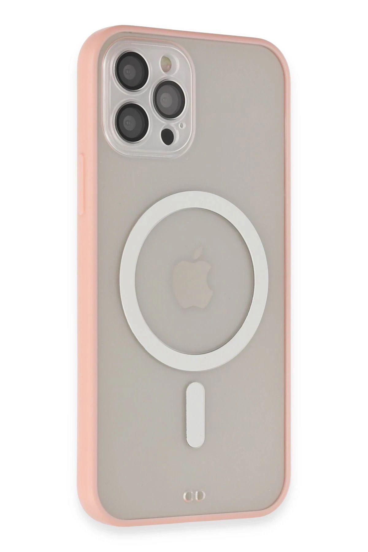 NewFace iPhone 12 Pro Max Kılıf Grand Magneticsafe Kapak - Pembe NRMSA