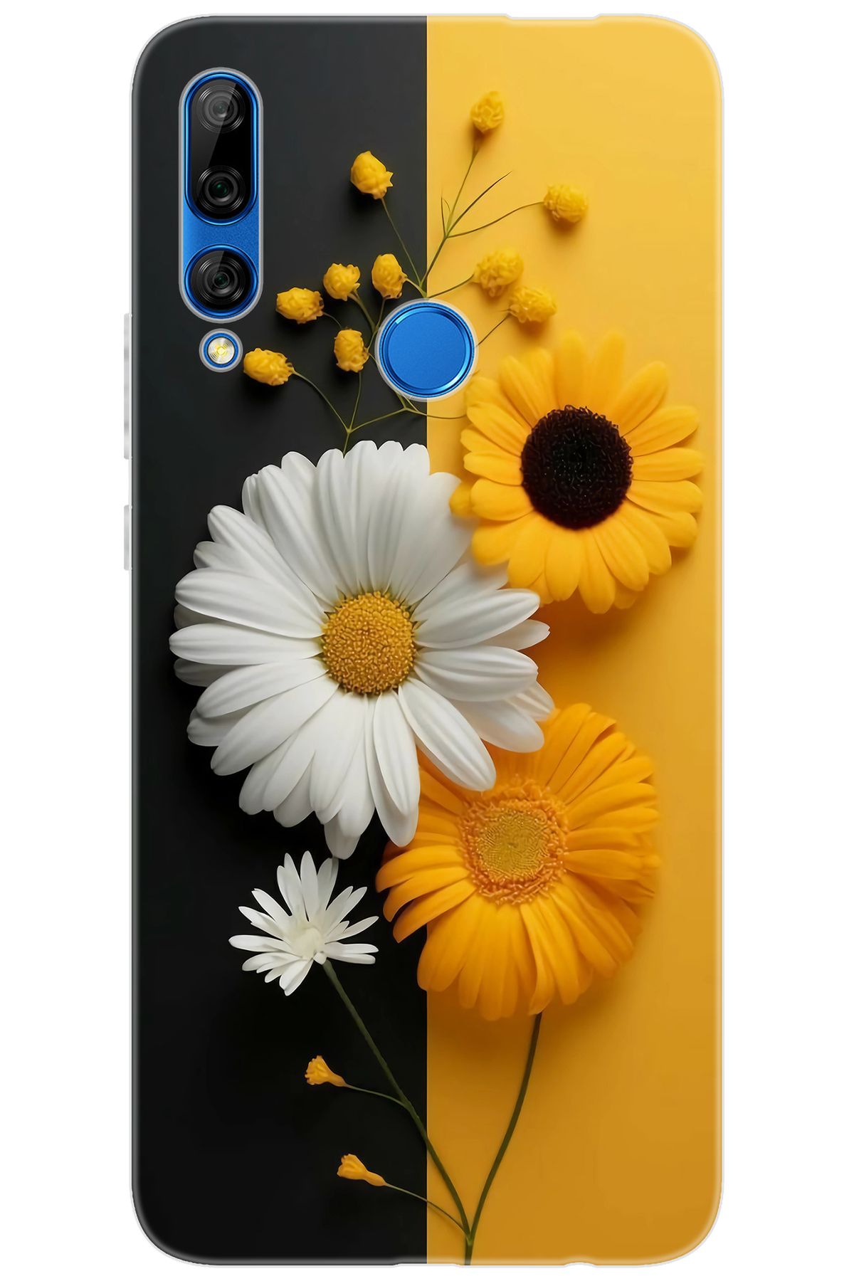 Ceppare Huawei Y9 Prime 2019 (STK-L21) Uyumlu Kılıf Desenli Silikon Papatya Serisi STK:737 CP-mpFqI52