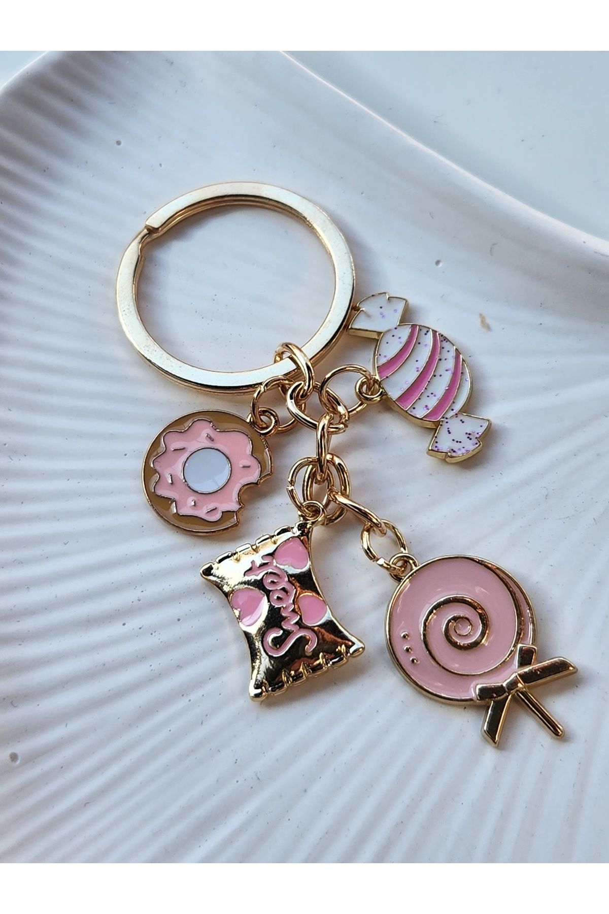 GIHANDMADE 🍭 Tatlı Rüyalar – Şeker Temalı Çanta Charmı