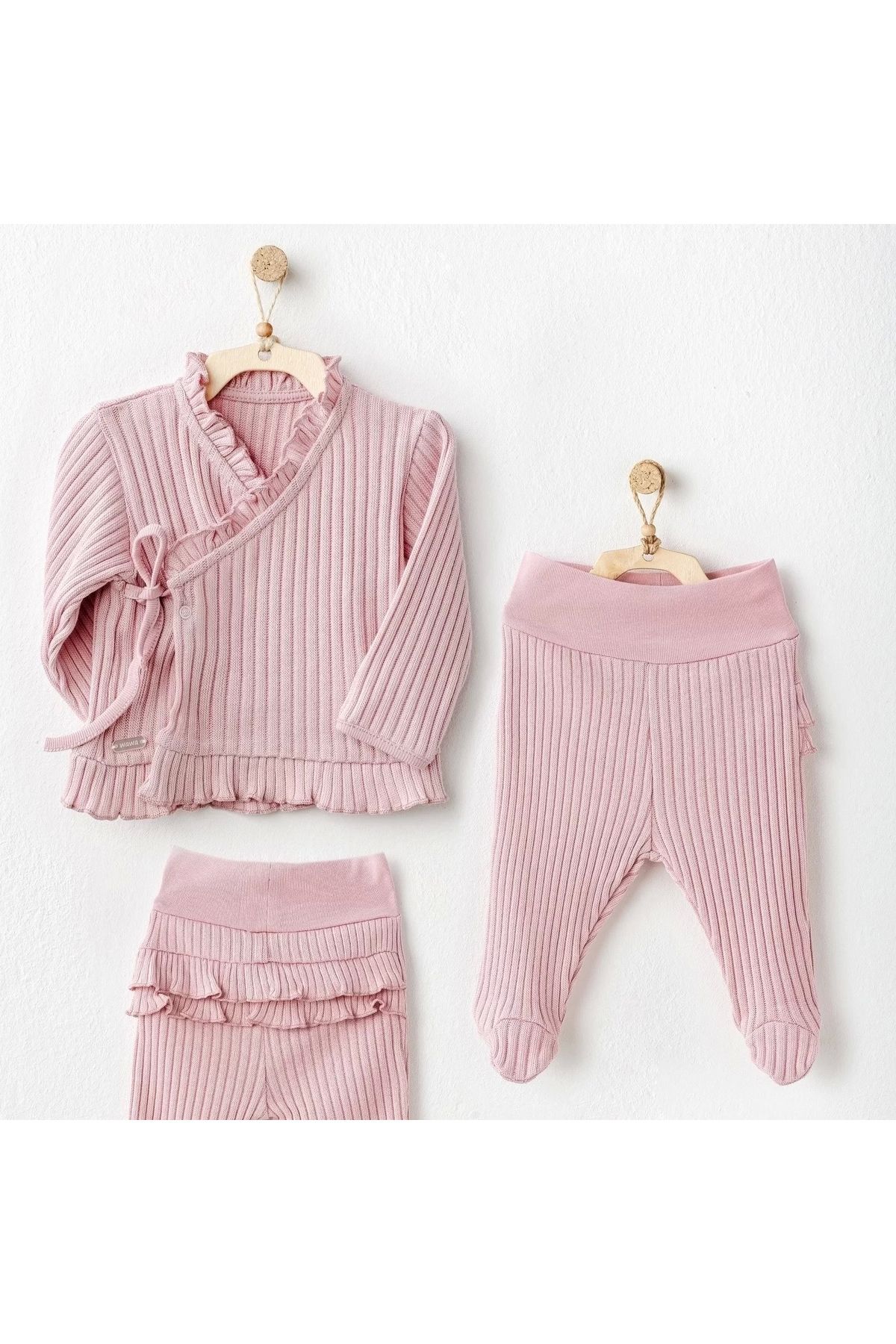 Kaplan Sweet Penguin 2'li Bebe Takım Pink