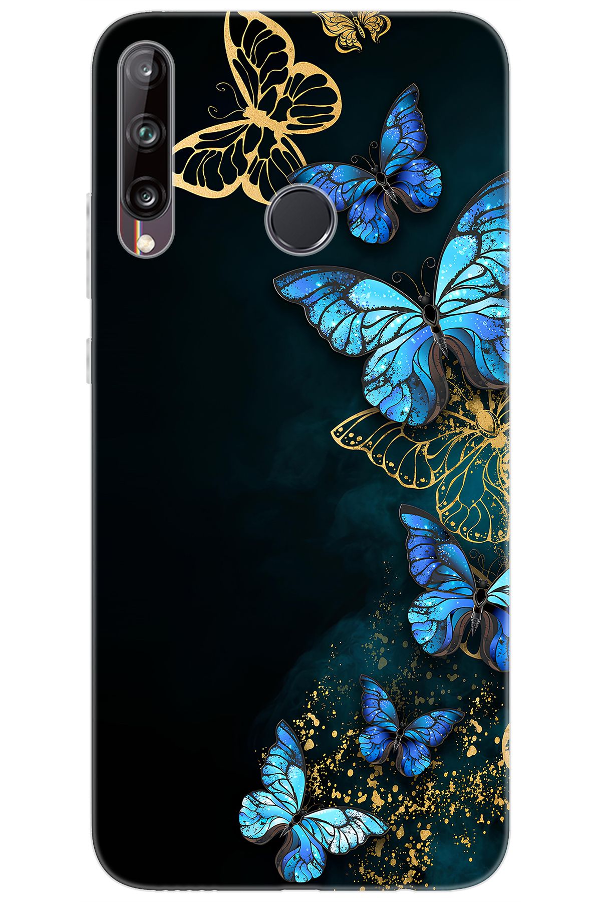 Ceppare Huawei Y7P (ART-L29) Uyumlu Kılıf Desen Baskılı Silikon Kelebekler STK:721 CP-5InZa61