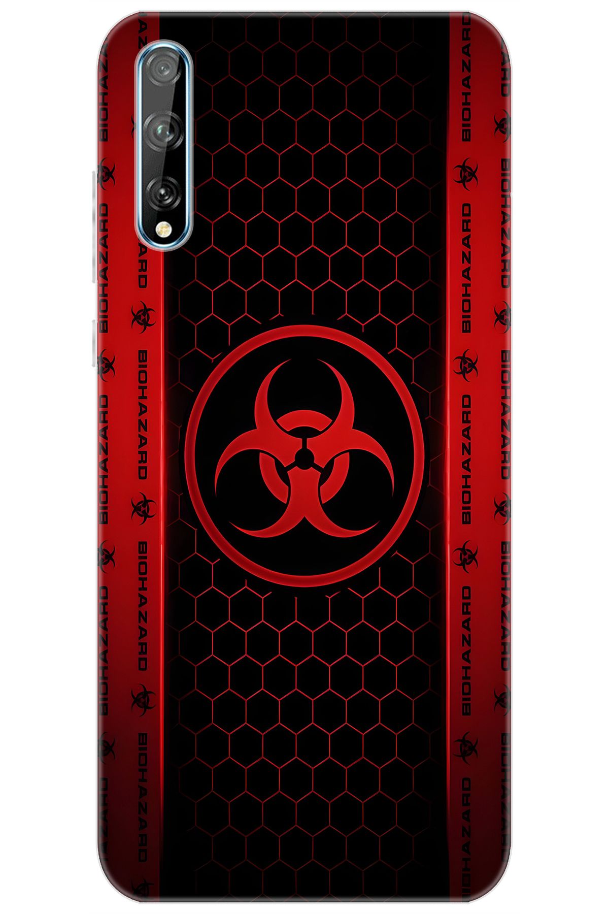 Ceppare Huawei Y8P (AQM-LX1) Uyumlu Kılıf Desen Baskılı Silikon Biohazard STK:754 CP-oSZbfLf