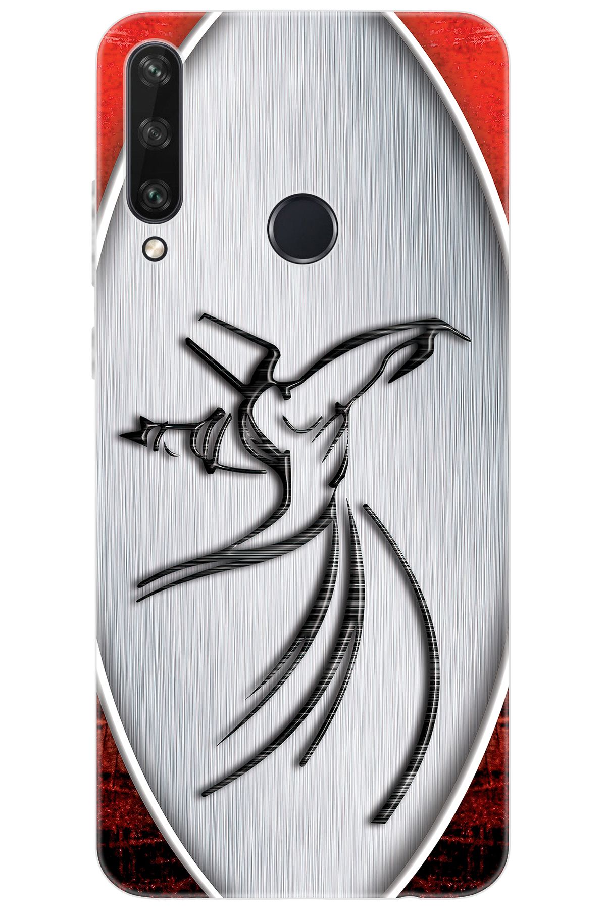 Ceppare Huawei Y6P (MED-LX9N) Uyumlu Kılıf Desen Baskılı Silikon Semazen Tasarım STK:443 CP-DdUB0Cl