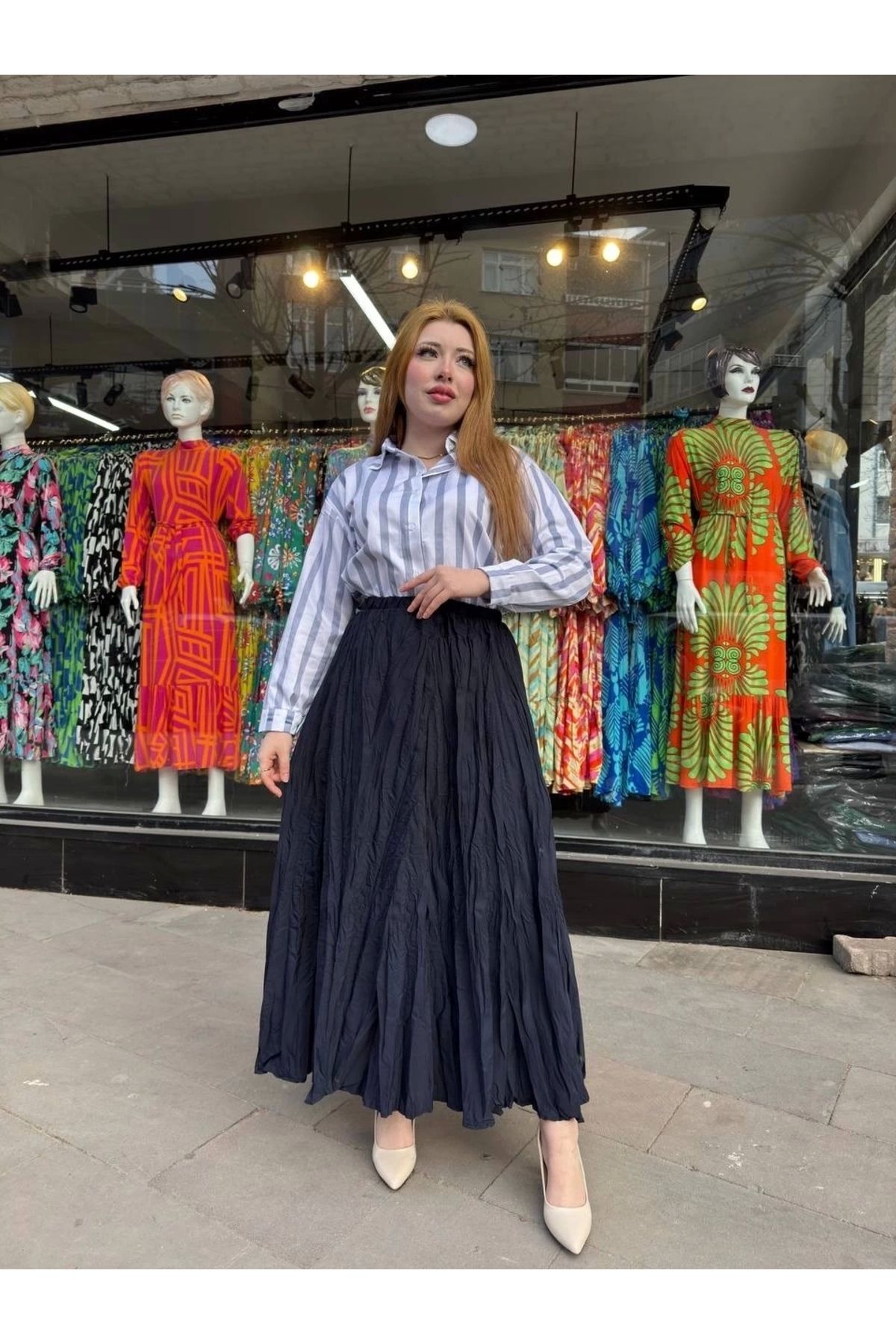 ufukmoda Kraş etek siyah