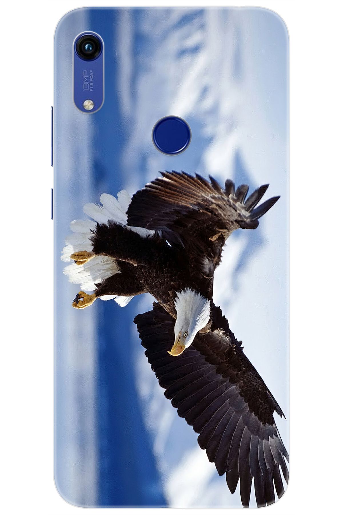 Ceppare Huawei Y6S 2019 (JAT-L41) Uyumlu Kılıf Desen Baskılı Silikon Kartal STK:183 CP-0BPVRn8