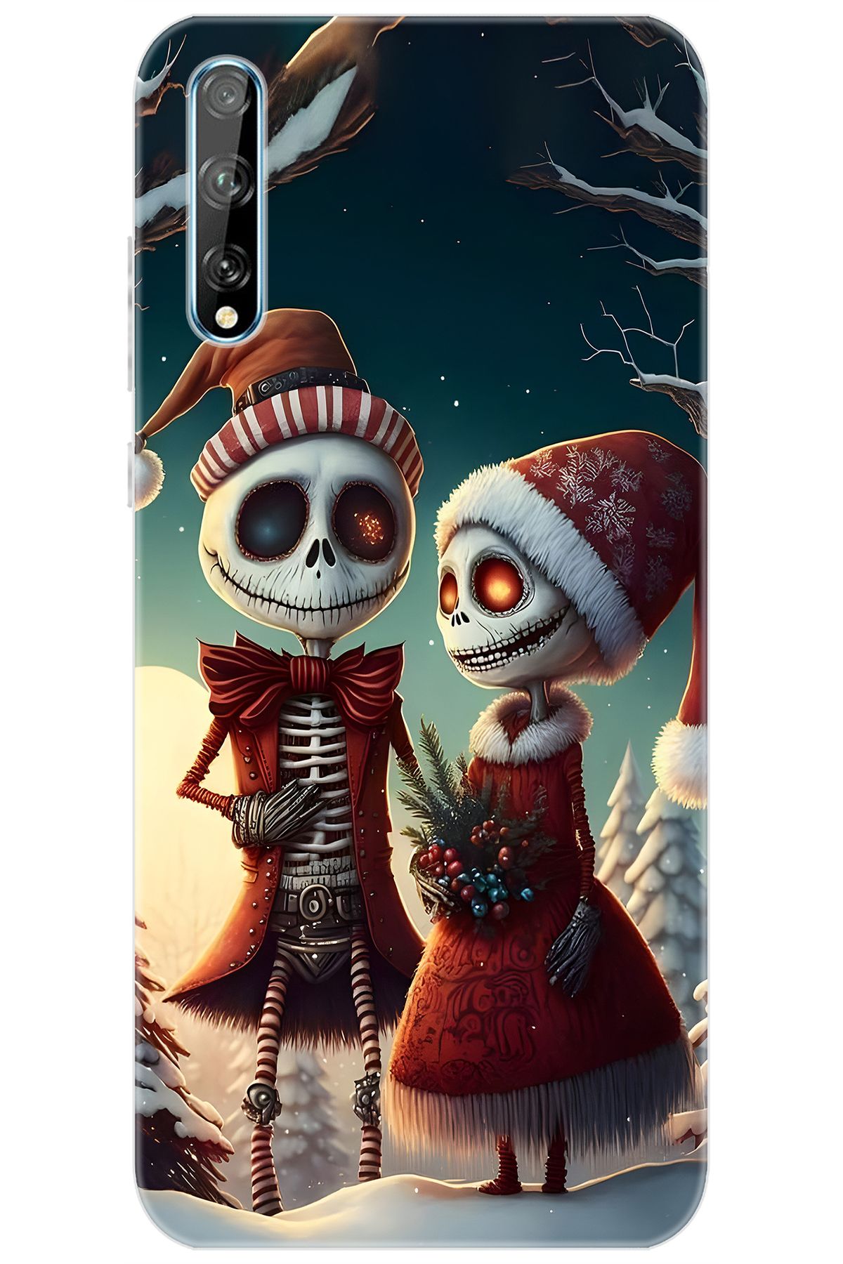 Ceppare Huawei Y8P (AQM-LX1) Uyumlu Kılıf Desen Baskılı Silikon İskelet Serisi STK:714 CP-4aO7Hx7