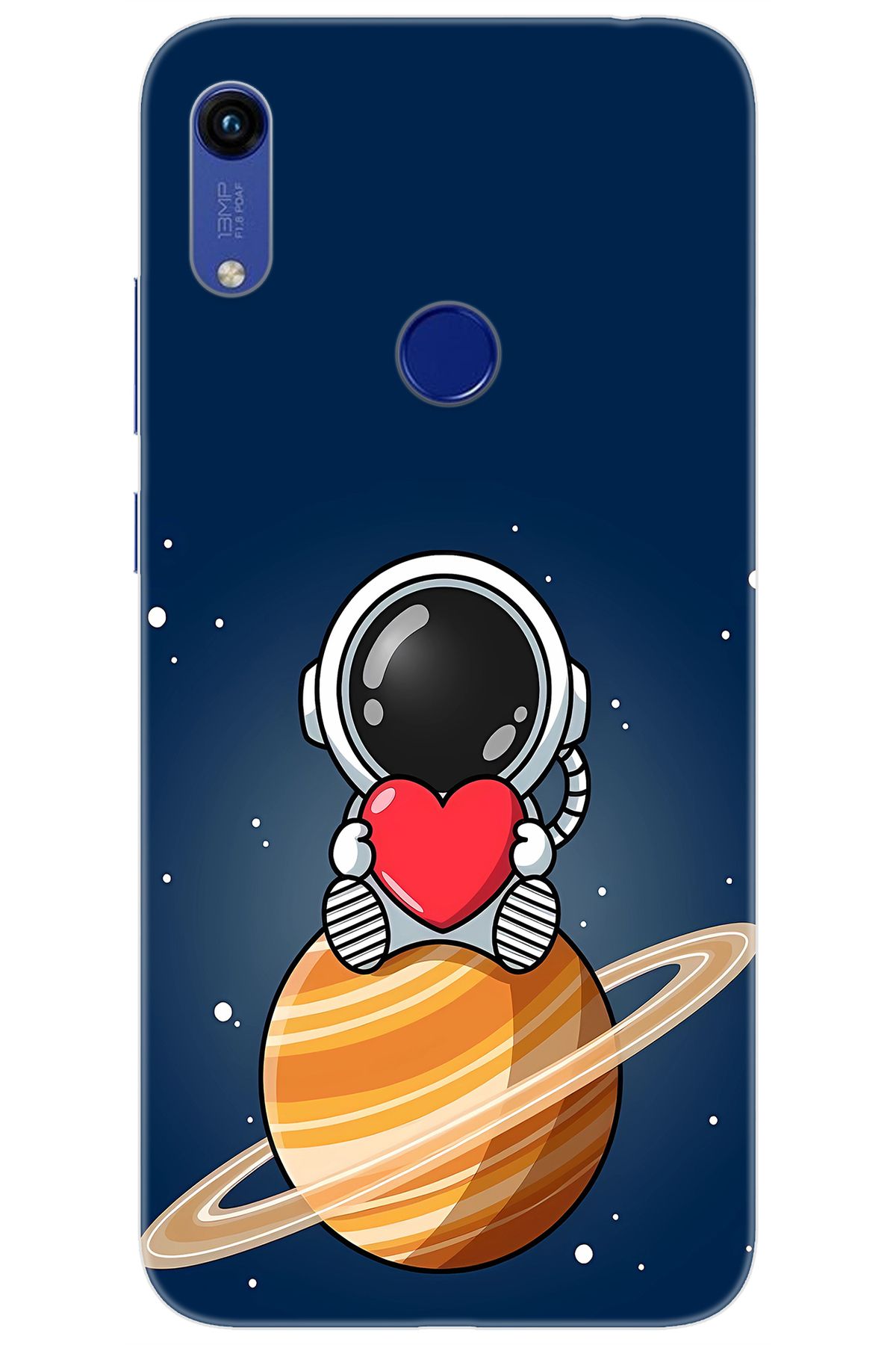 Ceppare Huawei Y6S 2019 (JAT-L41) Uyumlu Kılıf Desen Baskılı Silikon Astronot STK:697 CP-0korHV4