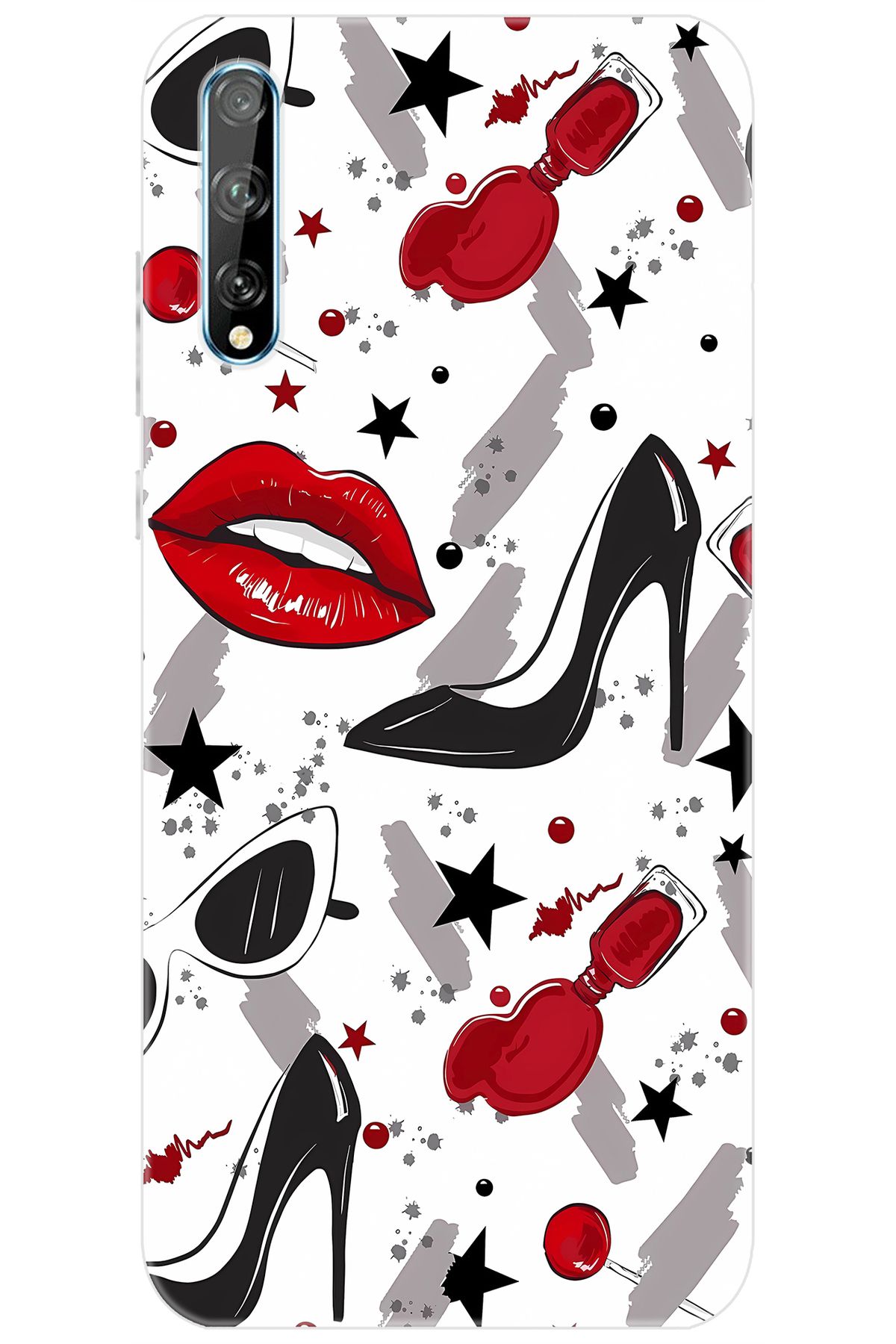 Ceppare Huawei Y8P (AQM-LX1) Uyumlu Kılıf Desen Baskılı Silikon Fashion Design STK:676 CP-RmE5KmM