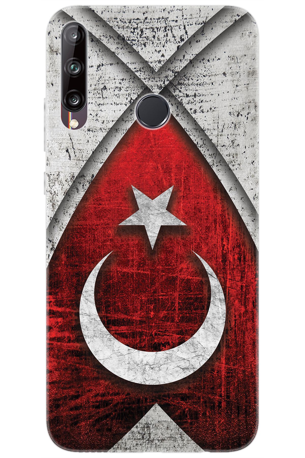 Ceppare Huawei Y7P (ART-L29) Uyumlu Kılıf Desen Baskılı Silikon Türk Bayrağı STK:380 CP-qi1xPn9