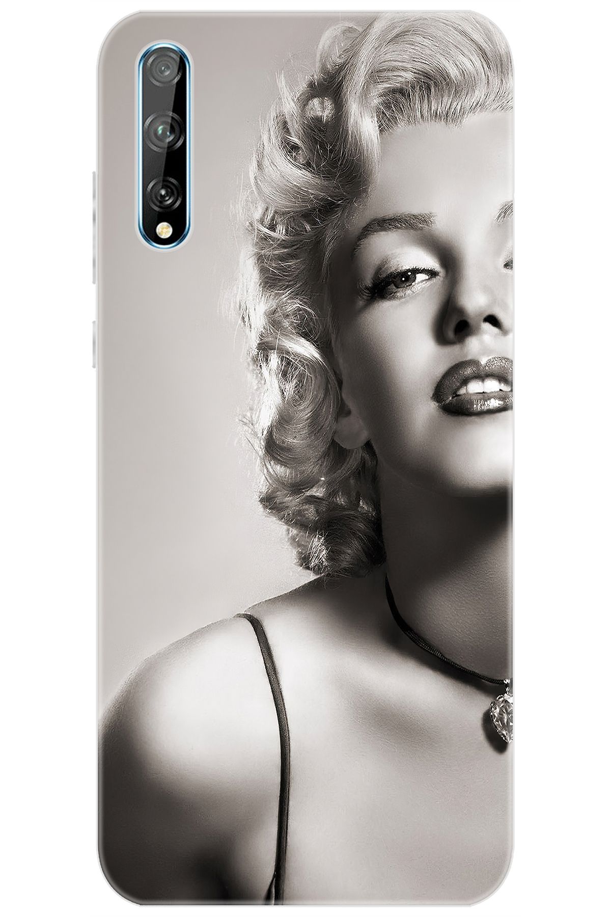 Ceppare Huawei Y8P (AQM-LX1) Uyumlu Kılıf Desen Baskılı Silikon Marilyn Monroe STK:250 CP-LG7vriv