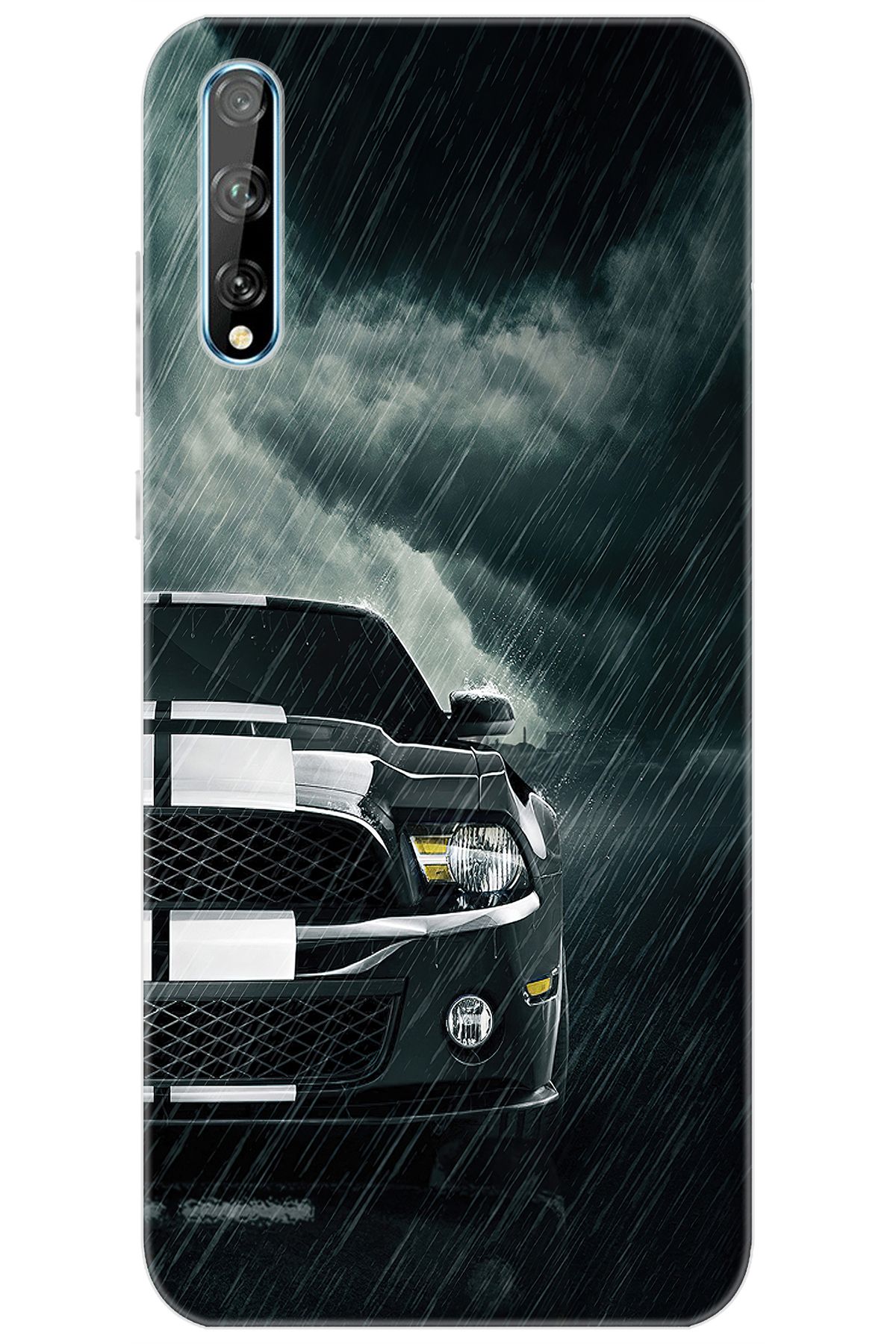 Ceppare Huawei Y8P (AQM-LX1) Uyumlu Kılıf Desen Baskılı Silikon Araba Model STK:290 CP-Lw7eQ5U