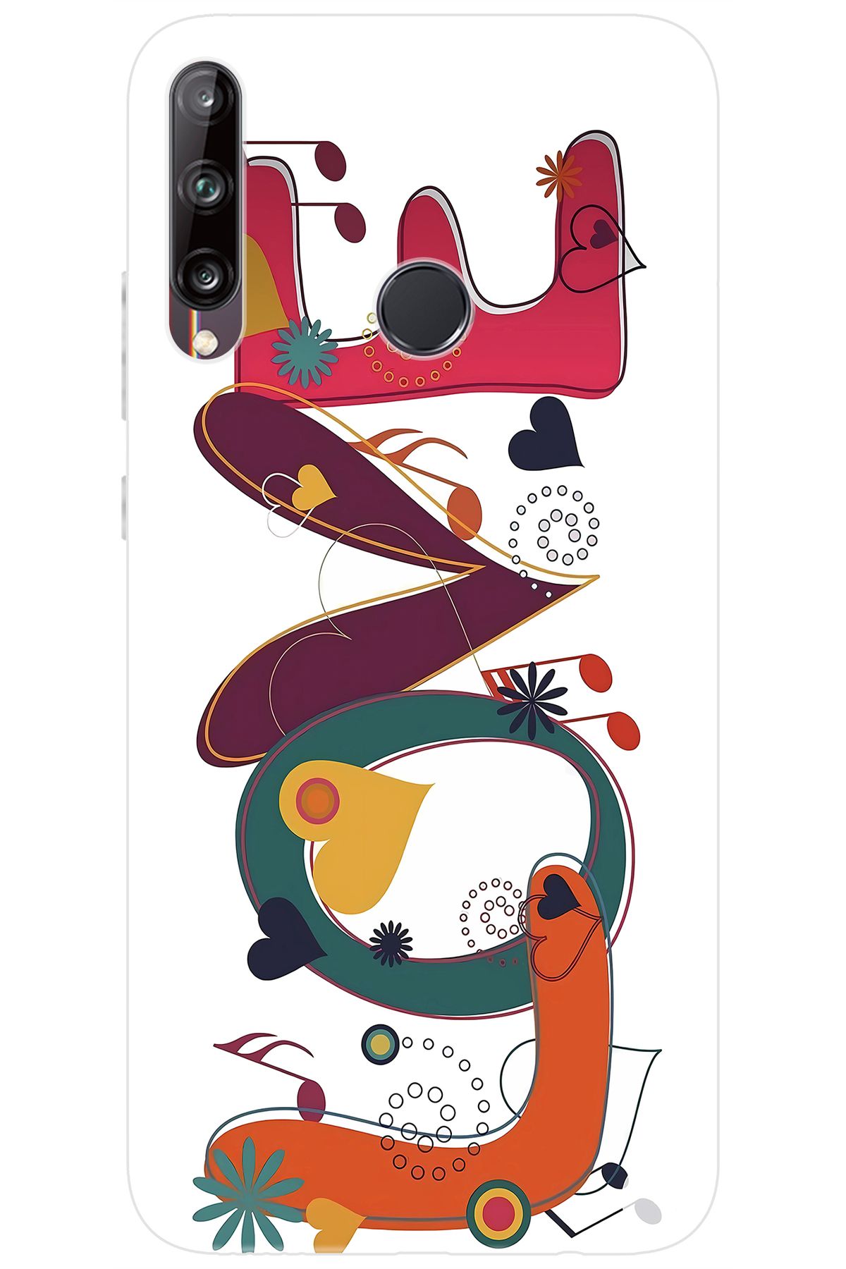 Ceppare Huawei Y7P (ART-L29) Uyumlu Kılıf Desen Baskılı Silikon LOVE STK:621 CP-YIuGCVG