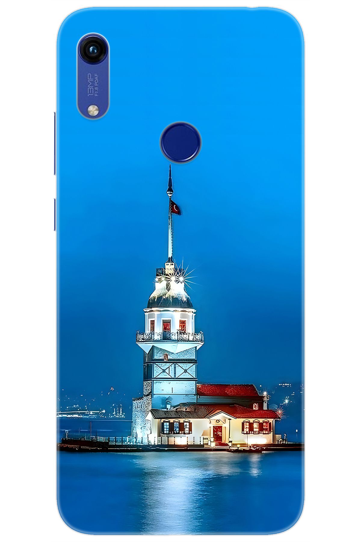 Ceppare Huawei Y6S 2019 (JAT-L41) Uyumlu Kılıf Desen Baskılı Silikon Kız Kulesi STK:617 CP-OhsIKHk