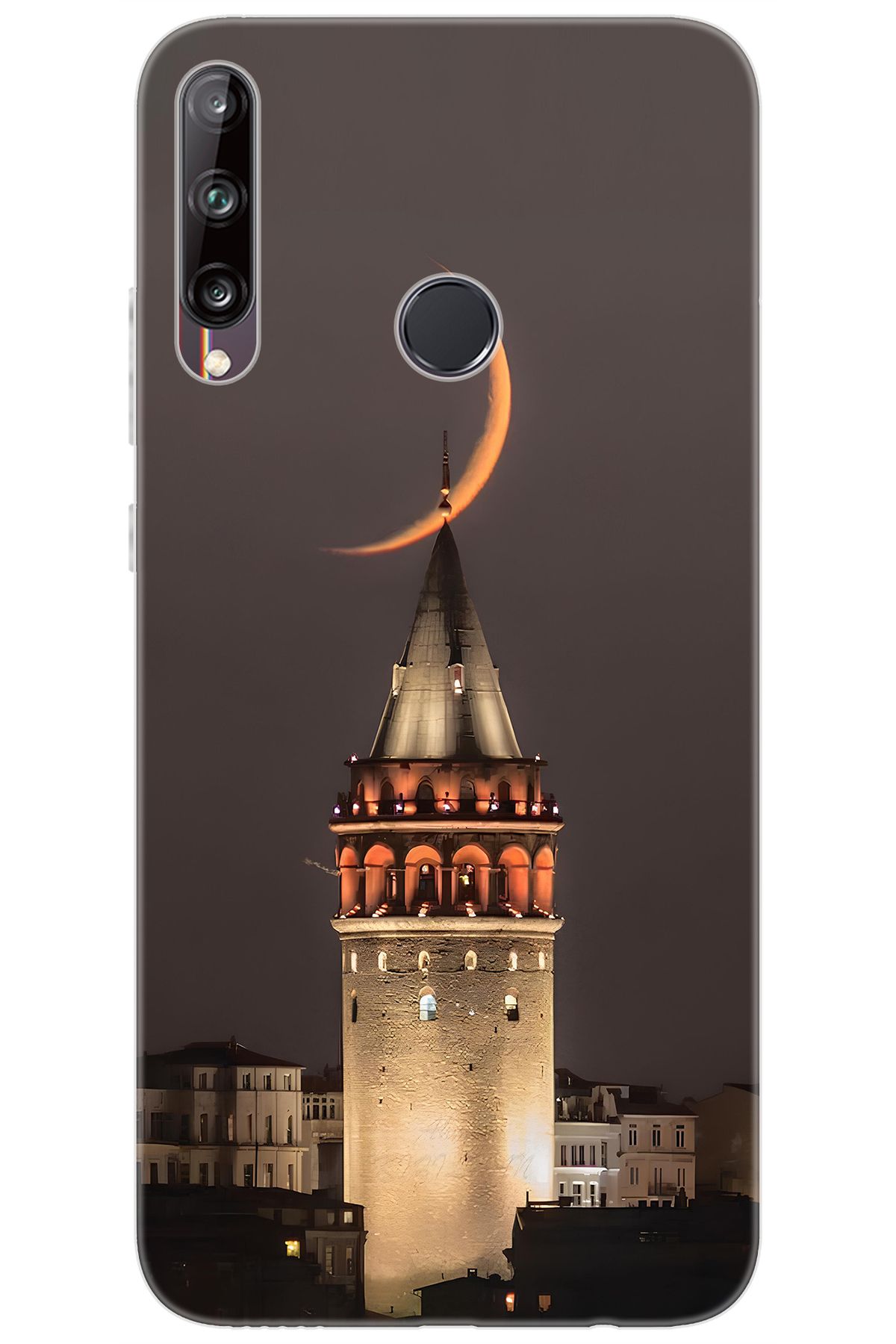 Ceppare Huawei Y7P (ART-L29) Uyumlu Kılıf Desen Baskılı Silikon Galata Kulesi STK:673 CP-b7NcBGk