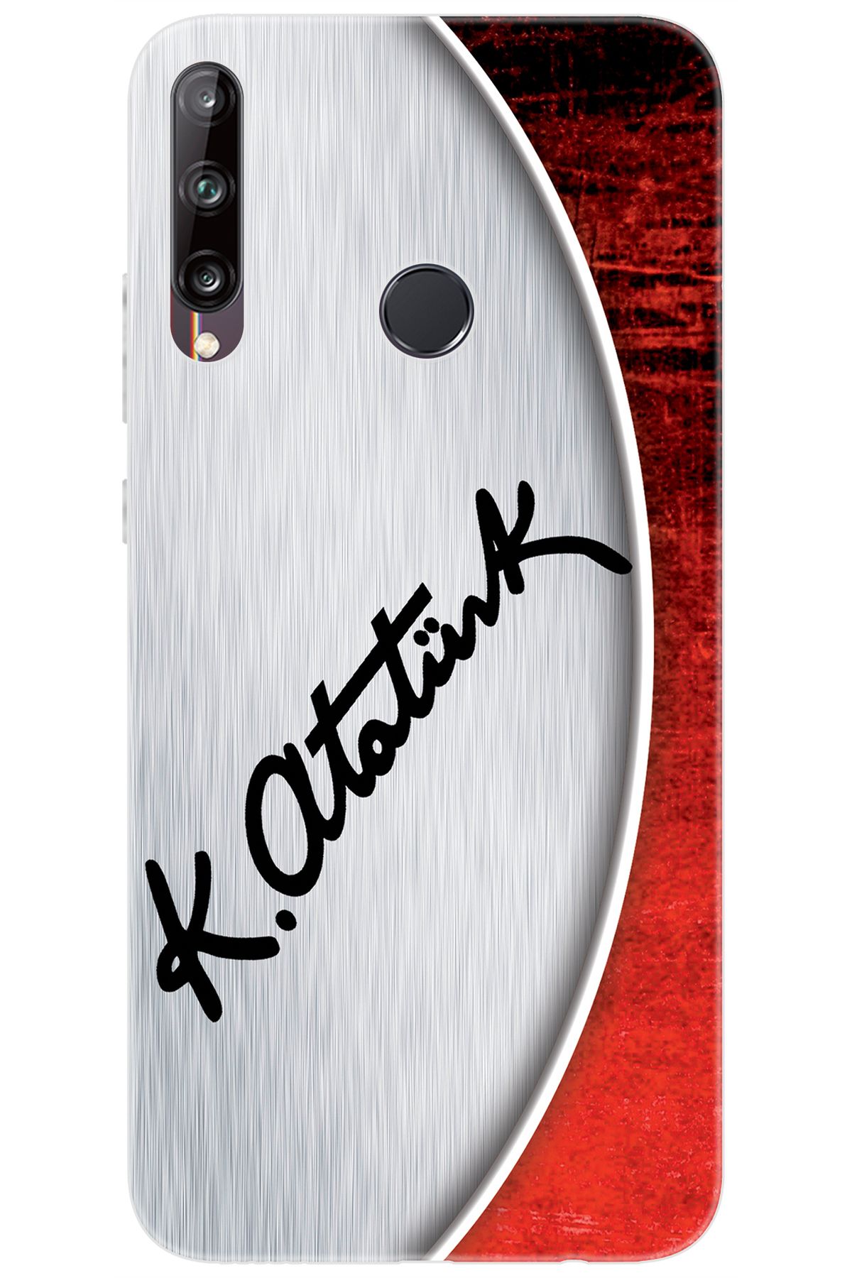 Ceppare Huawei Y7P (ART-L29) Uyumlu Kılıf Desen Baskılı Silikon Atatürk İmzası STK:393 CP-ysCxsKw