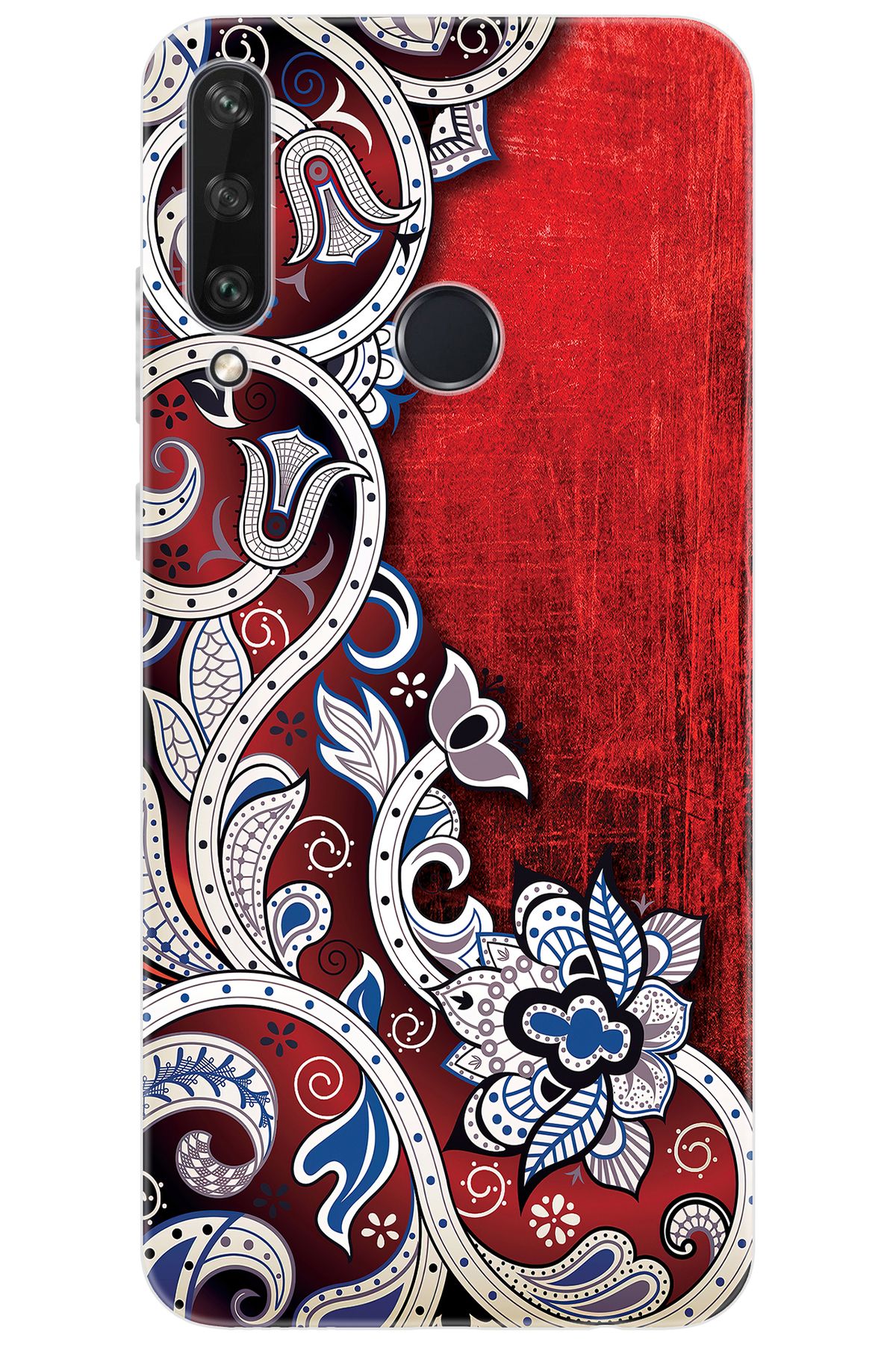 Ceppare Huawei Y6P (MED-LX9N) Uyumlu Kılıf Desen Baskılı Silikon Vektör Tasarım STK:539 CP-rm10xrU