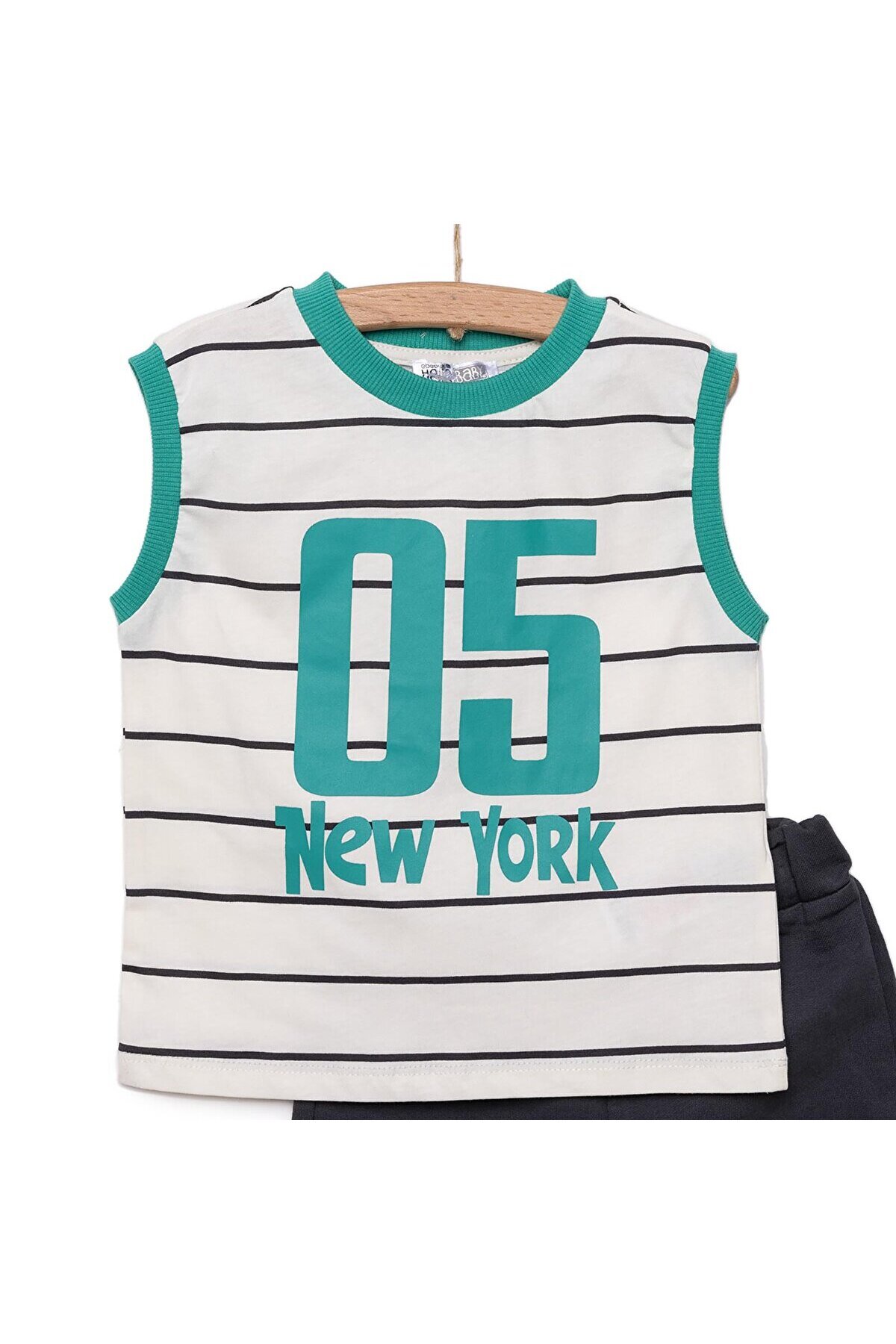 ebebek Hello Baby HelloBaby Varsity Erkek Atlet-Şort Erkek Bebek fotoğrafı 3 (önizleme)