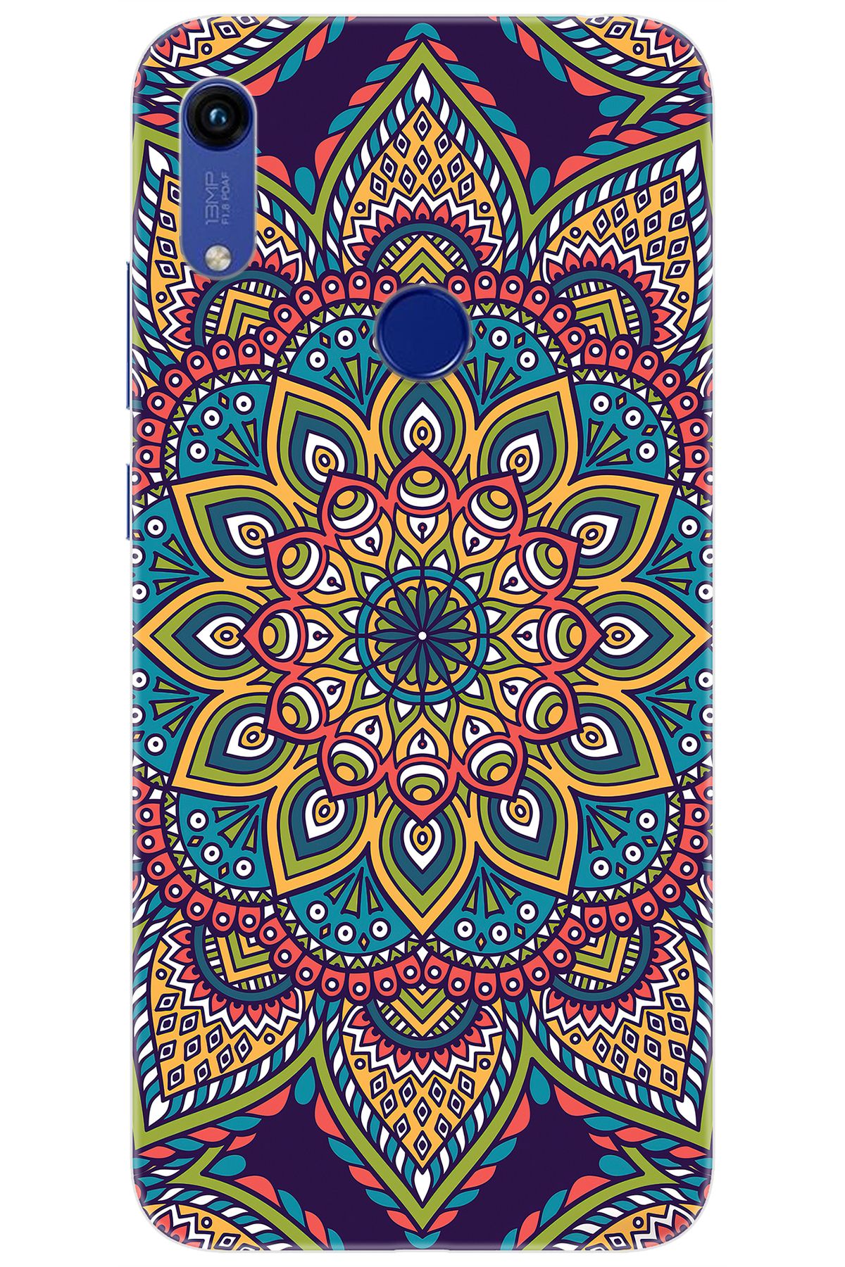 Ceppare Huawei Y6S 2019 (JAT-L41) Uyumlu Kılıf Desen Baskılı Silikon Mandala Vektör STK:502 CP-WiSFysU