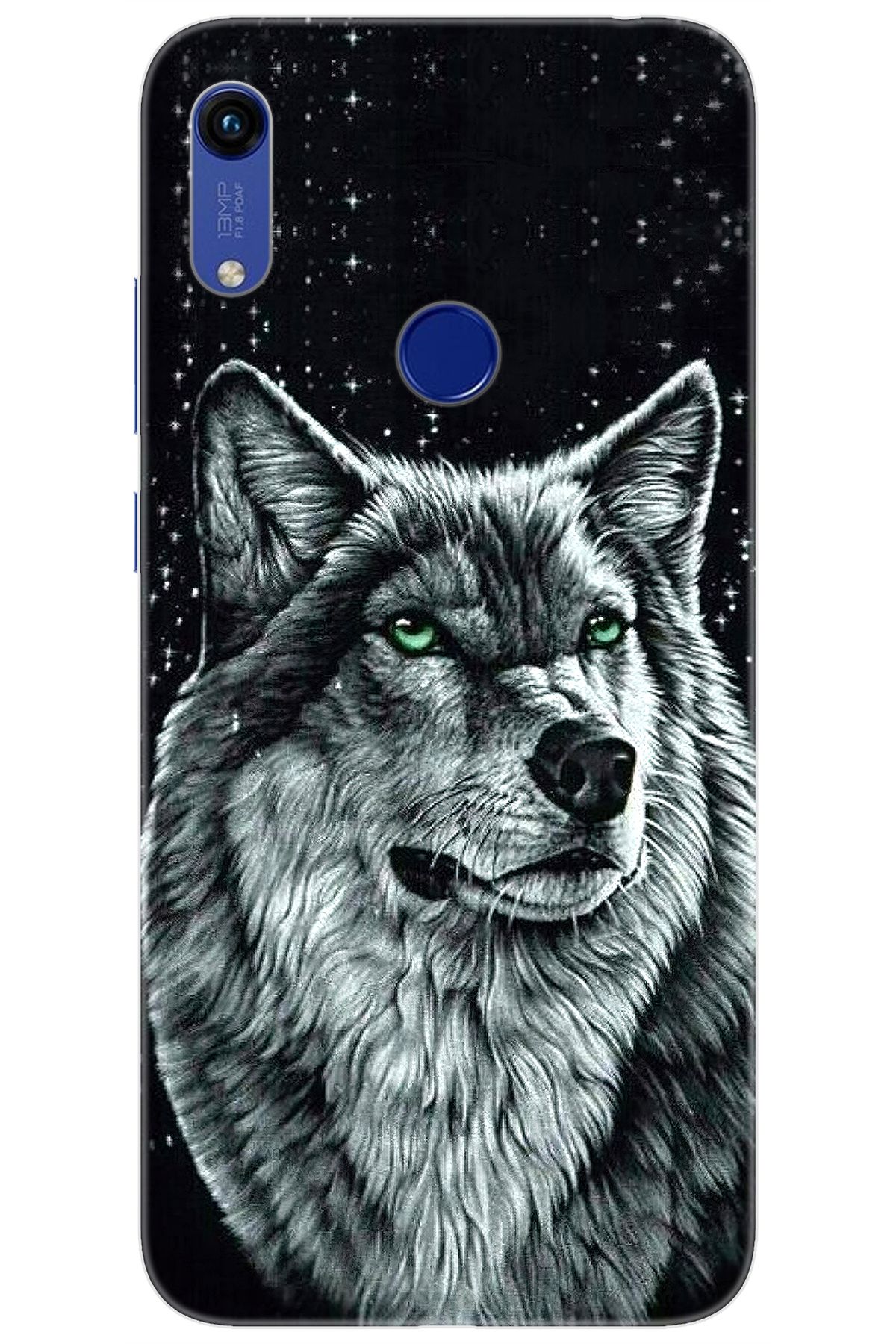 Ceppare Huawei Y6S 2019 (JAT-L41) Uyumlu Kılıf Desen Baskılı Silikon Kurt Baskılı STK:488 CP-O5KAlda