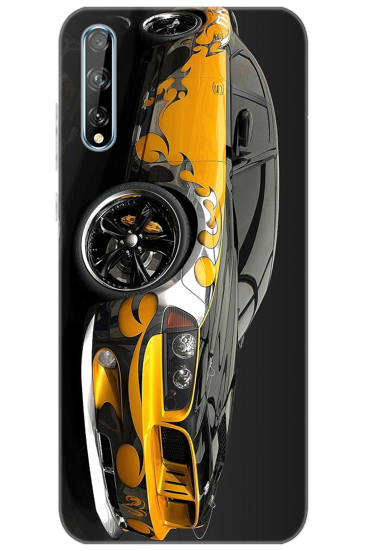 Ceppare Huawei Y8P (AQM-LX1) Uyumlu Kılıf Desen Baskılı Silikon Carros Velozes STK:292 CP-67Ntnyo