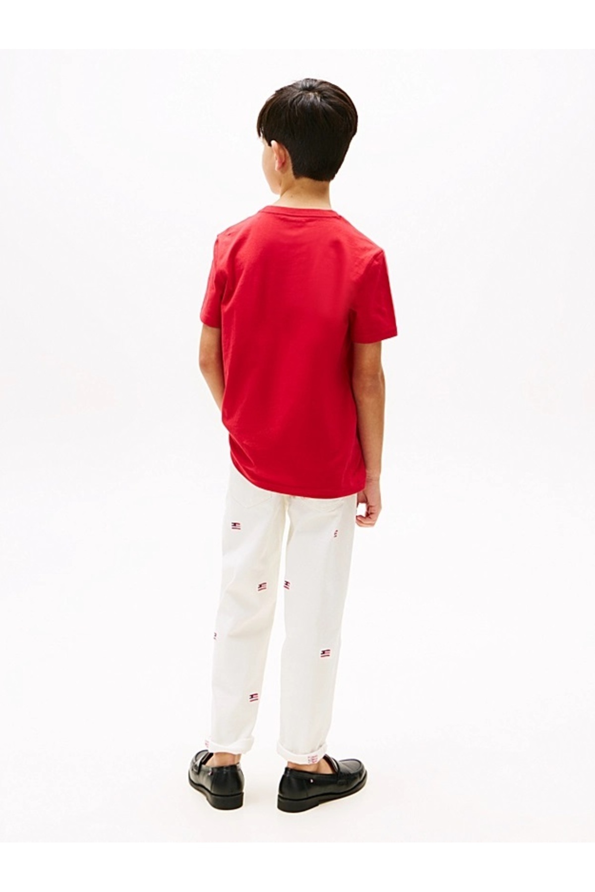 Tommy Hilfiger-Kids (Deep Crim Son) Red T-Shirt Xu0Xu00109 Xnl 5