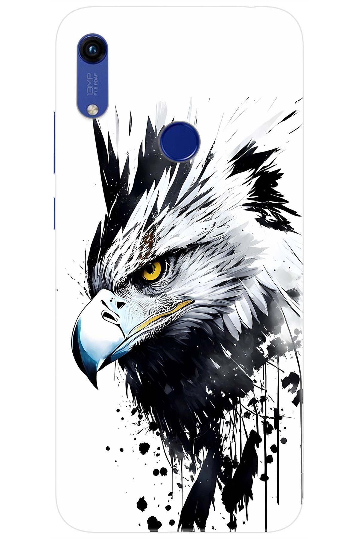 Ceppare Huawei Y6S 2019 (JAT-L41) Uyumlu Kılıf Desen Baskılı Silikon Kartal Serisi STK:1008 CP-btXnOep