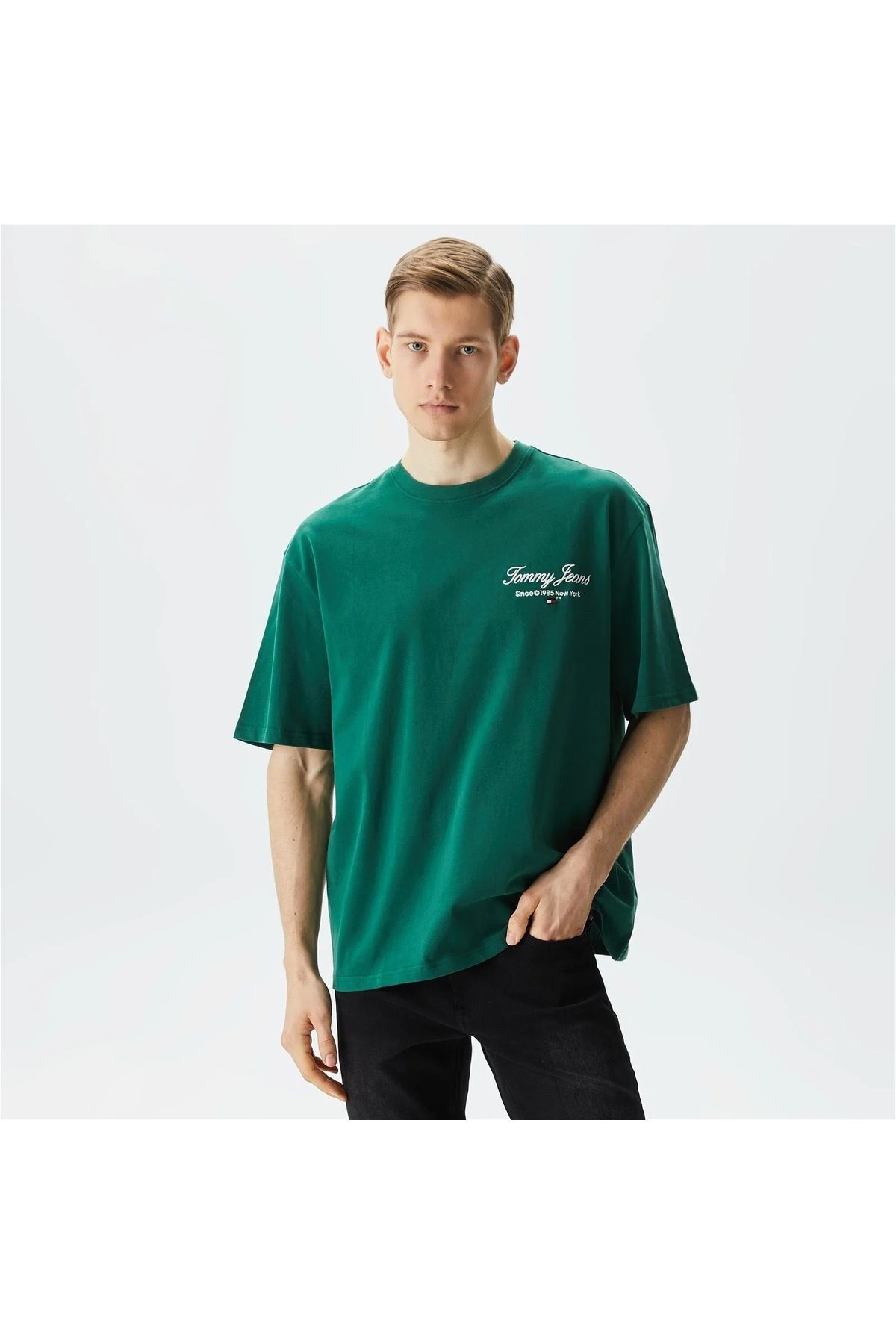 Hilfiger Denim _..TommyHilfiger Organik Pamuk Erkek T-Shirt Regular Fit