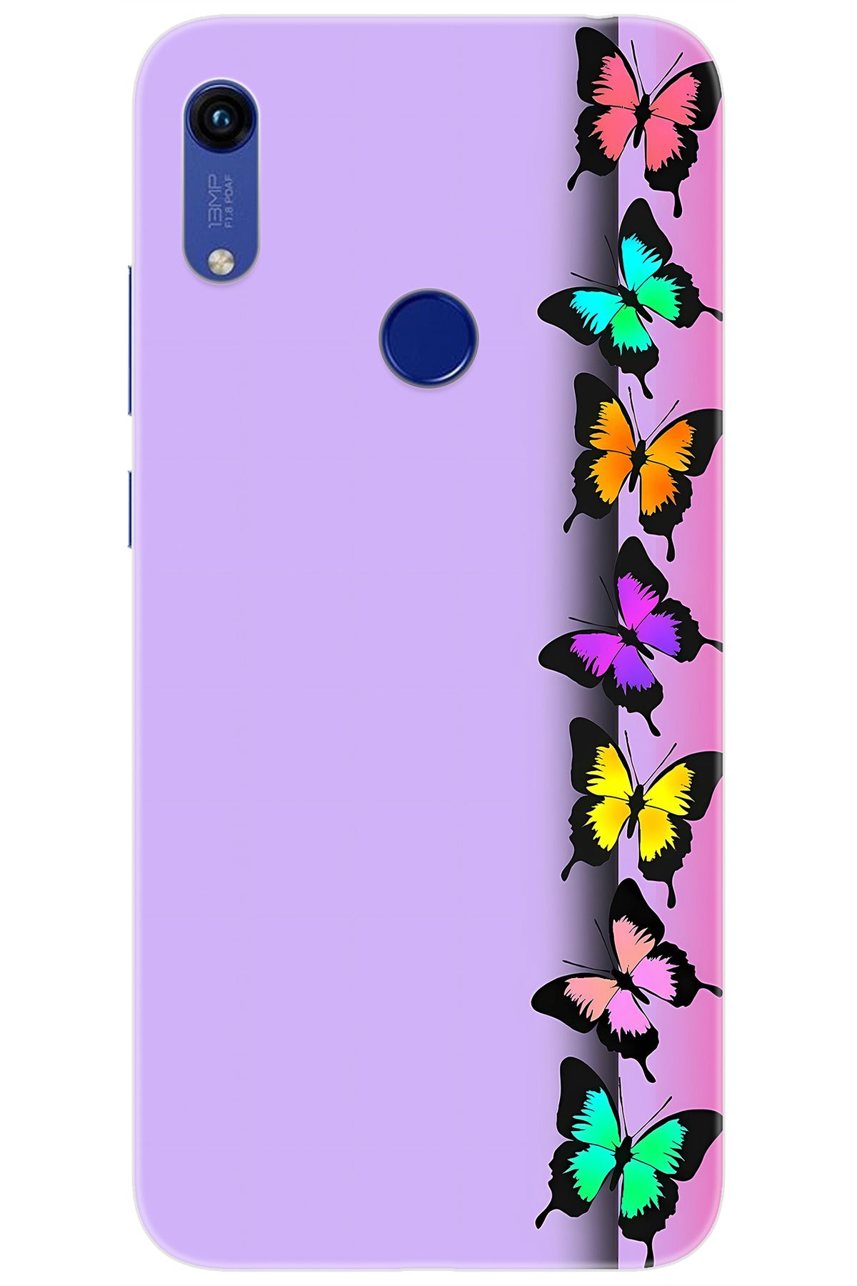Ceppare Huawei Y6 PRO 2019 (MRD-LX2) Uyumlu Kılıf Desen Baskılı Silikon Kelebek STK:671 CP-q4UbgPW