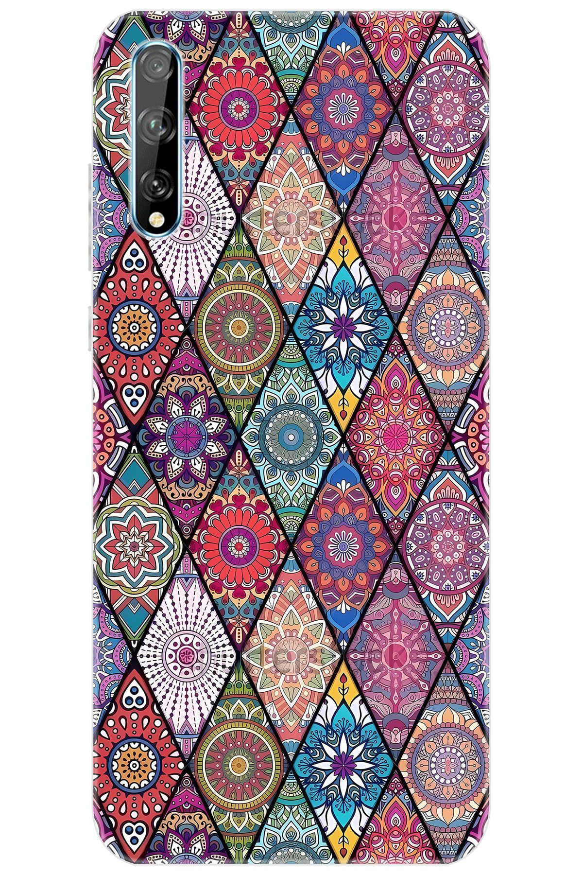 Ceppare Huawei Y8P (AQM-LX1) Uyumlu Kılıf Desen Baskılı Silikon Kilim Tasarım STK:660 CP-NYQxB75