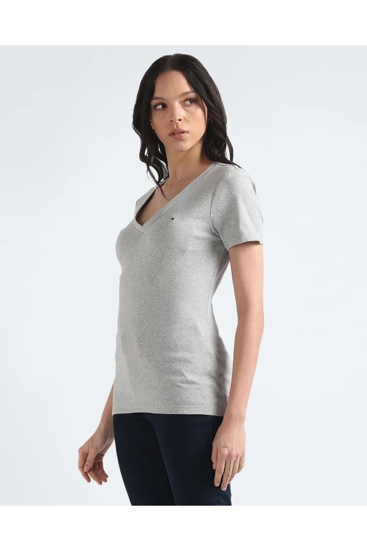 Hilfiger Denim _. TommyHilfiger V Yaka Slim Tişört