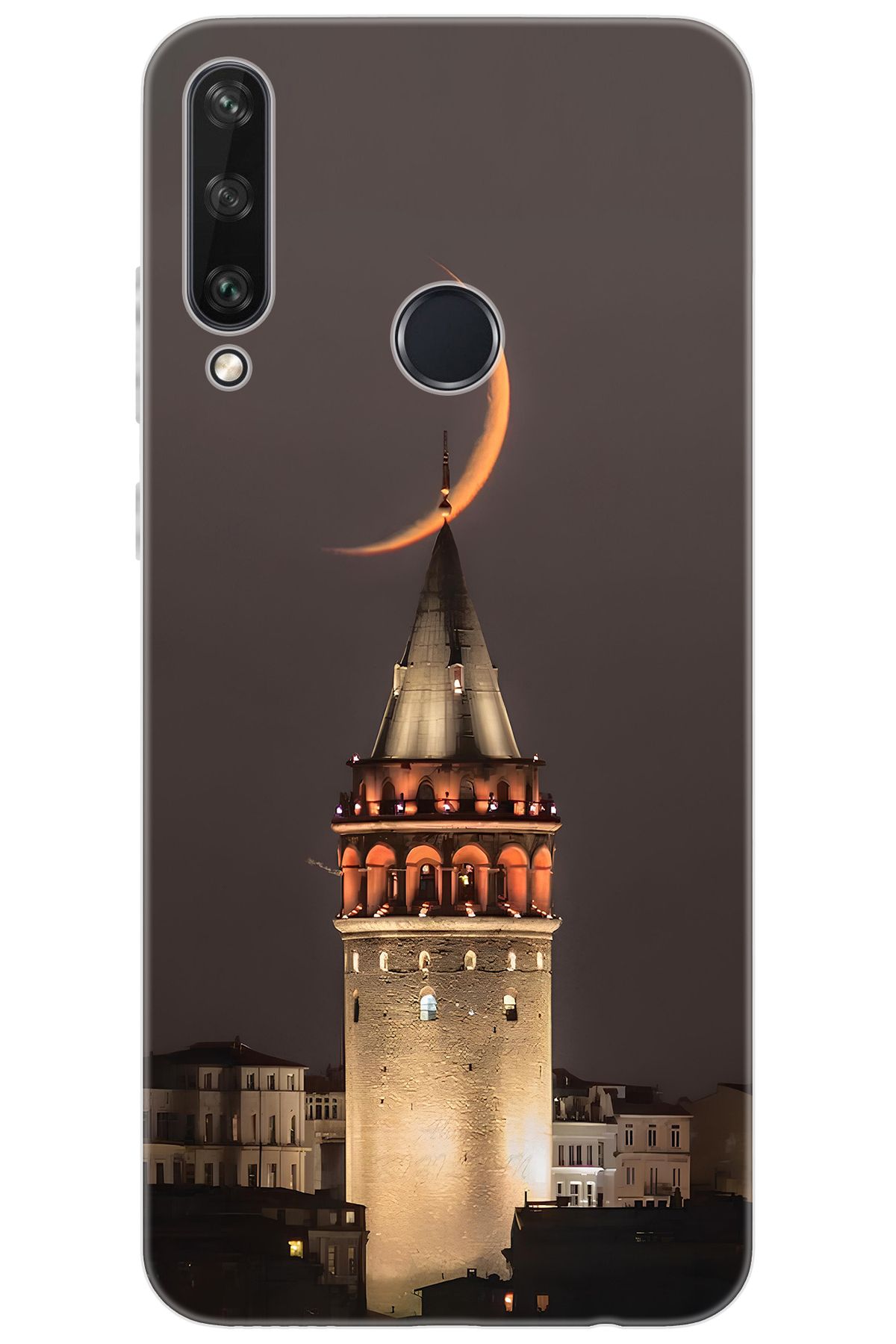 Ceppare Huawei Y6P (MED-LX9N) Uyumlu Kılıf Desen Baskılı Silikon Galata Kulesi STK:673 CP-4ngHnQA