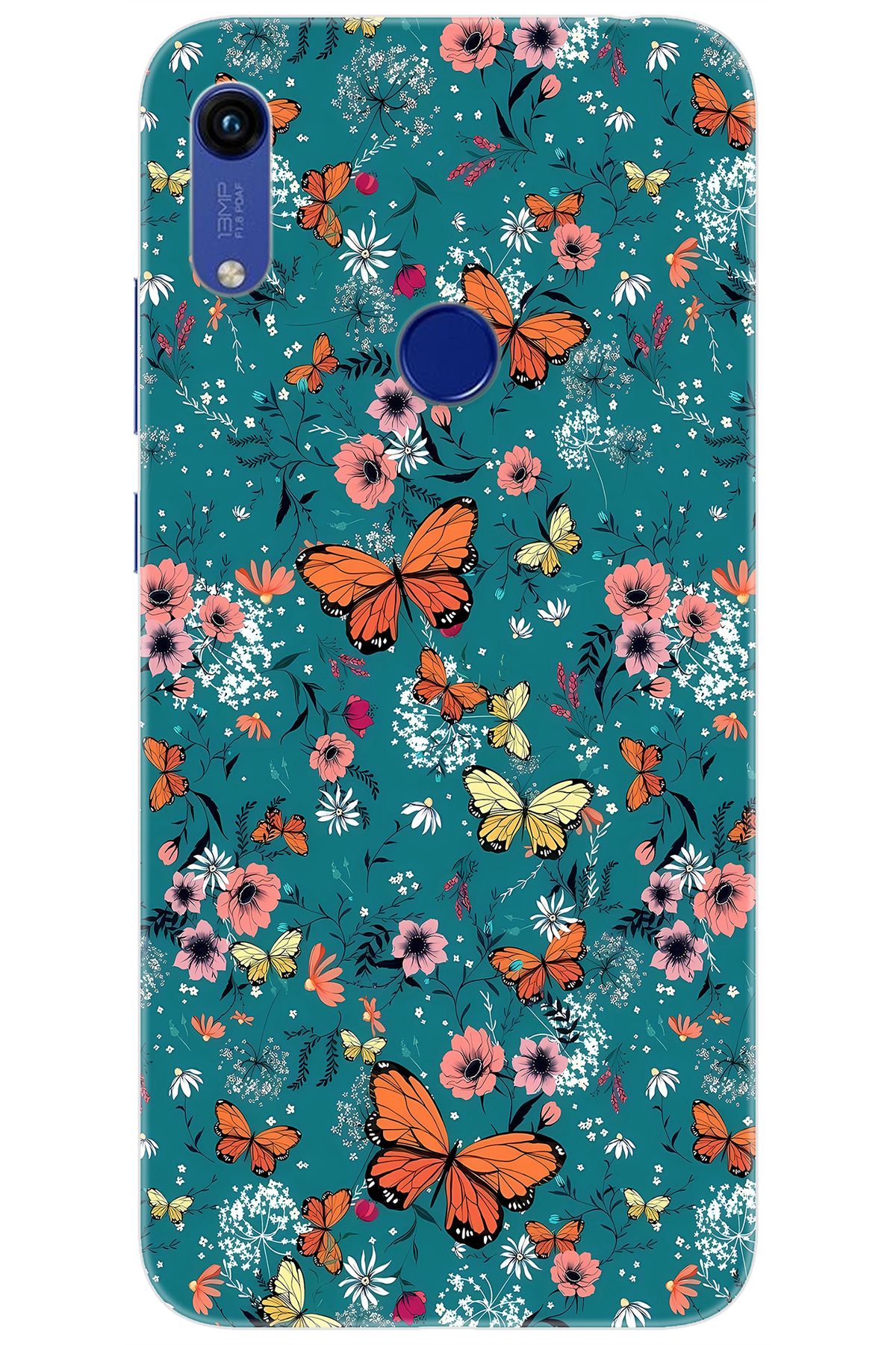 Ceppare Huawei Y6 2019 (MRD-LX1) Uyumlu Kılıf Desen Baskılı Silikon Kelebek STK:680 CP-DSt6HH7