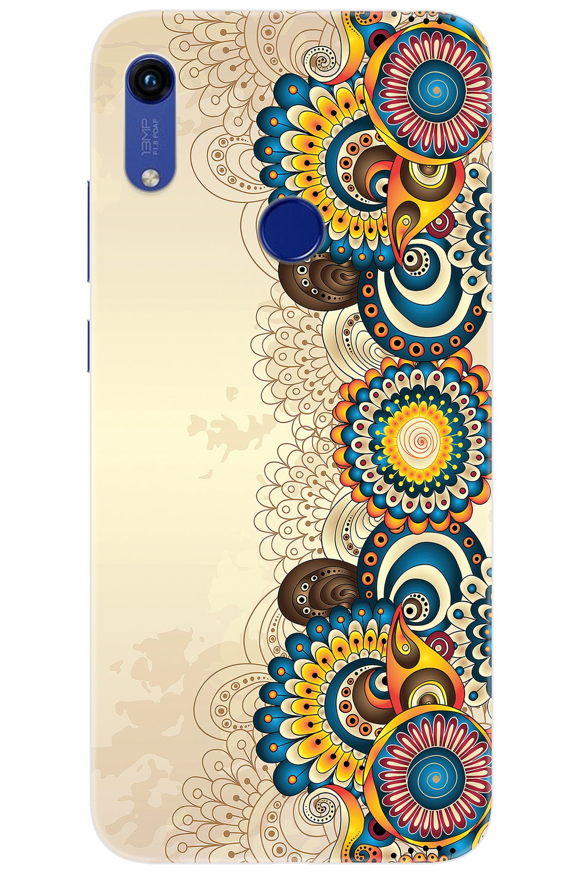 Ceppare Huawei Y6S 2019 (JAT-L41) Uyumlu Kılıf Desen Baskılı Silikon Dekoratif Çiçek STK:531 CP-yb84JLD