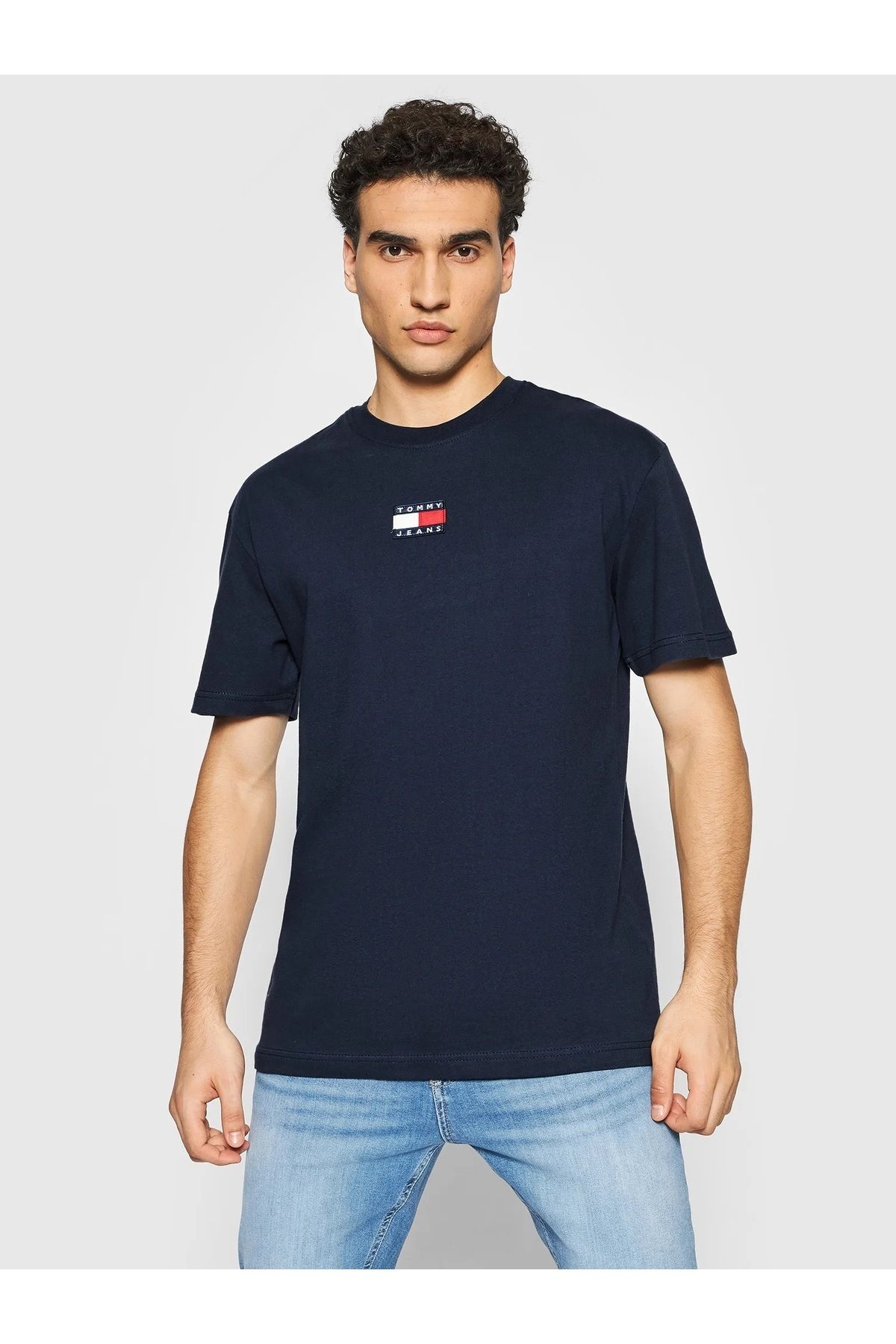 Hilfiger Denim _..TommyHilfiger Organik Pamuk Erkek T-Shirt Regular Fit