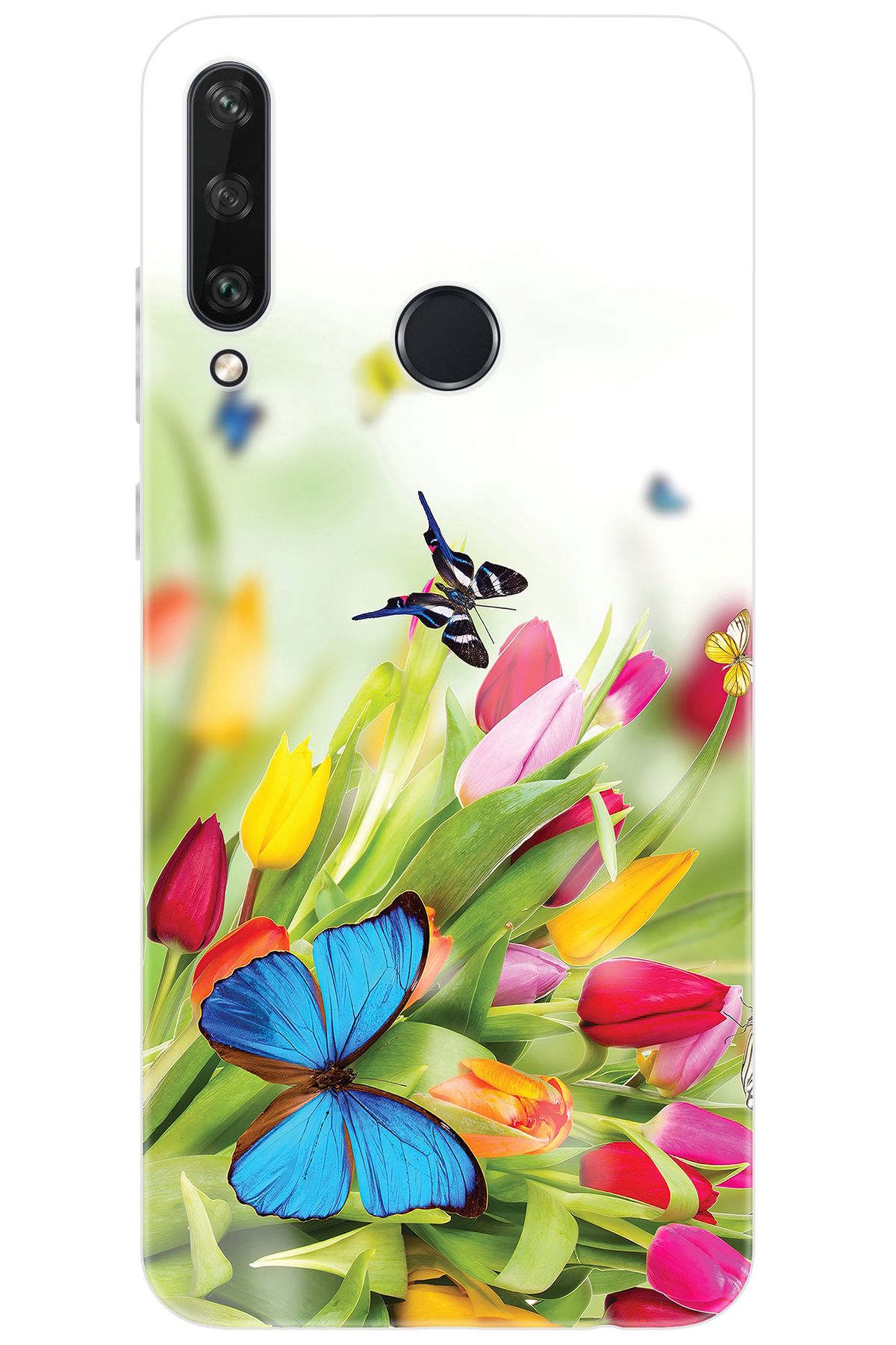 Ceppare Huawei Y6P (MED-LX9N) Uyumlu Kılıf Desen Baskılı Silikon Kelebekler STK:542 CP-nDa7TS0