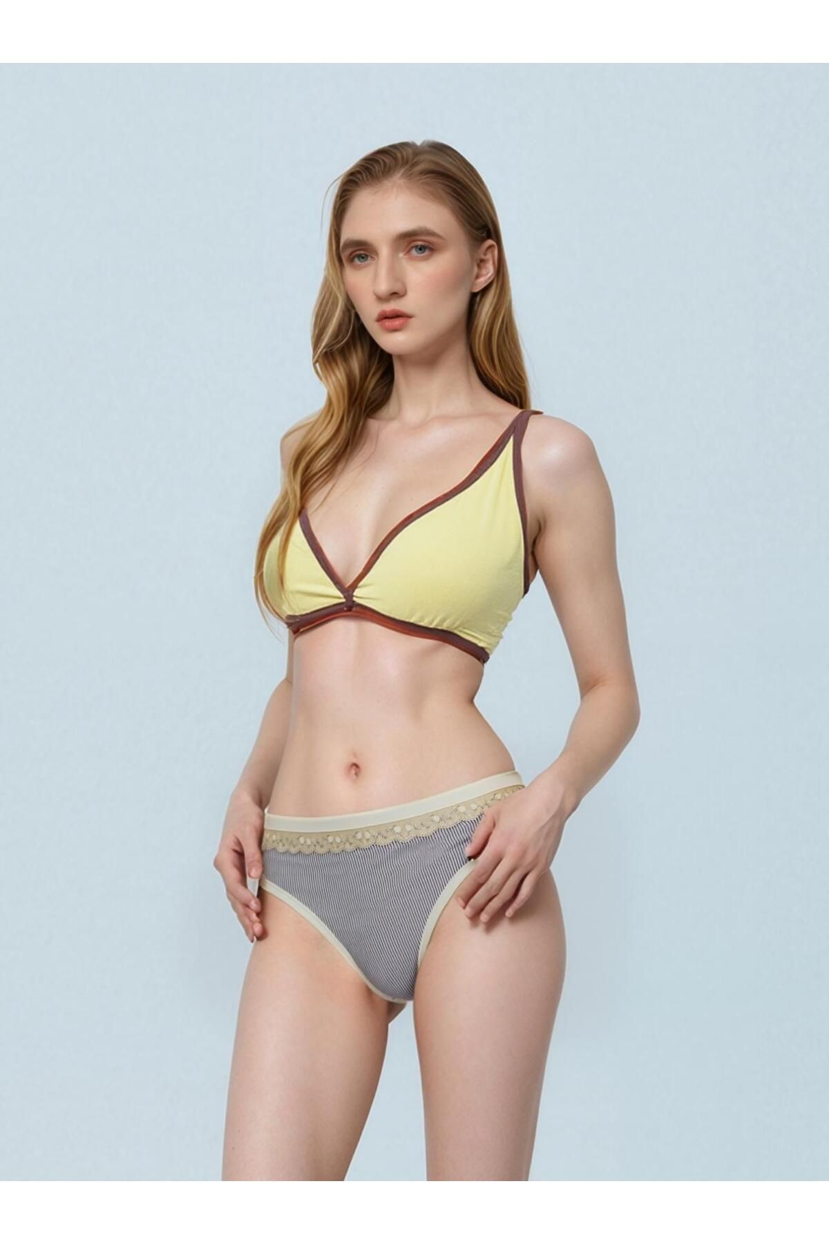 MODA 6'lı Dantel Detaylı Kadın Slip Külot